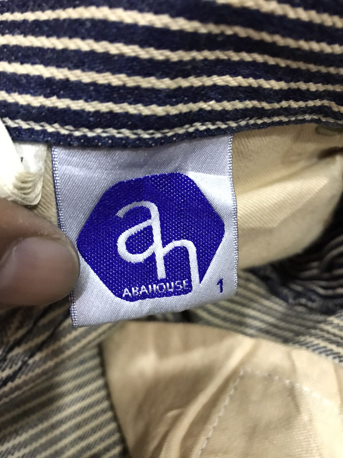 ABAHOUSE Abahouse Hickory Stripe Work Jeans Size US 29 - 11 Thumbnail