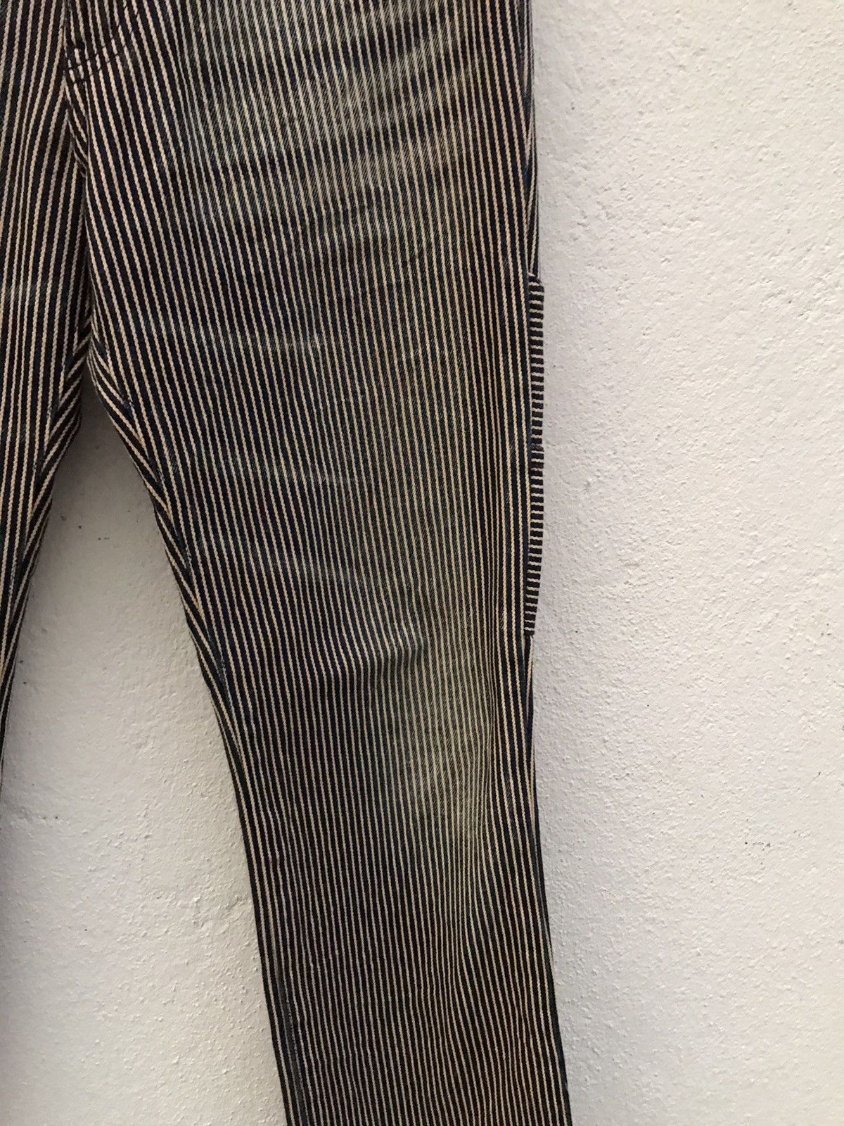 ABAHOUSE Abahouse Hickory Stripe Work Jeans Size US 29 - 3 Thumbnail