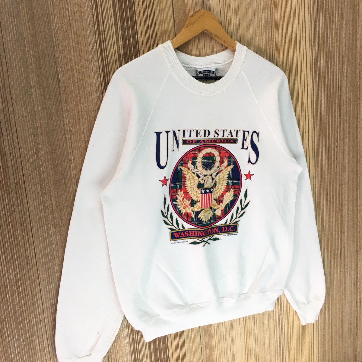 Vintage Vintage 90s United States Washington Dc Sweatshirt Size US M / EU 48-50 / 2 - 6 Thumbnail