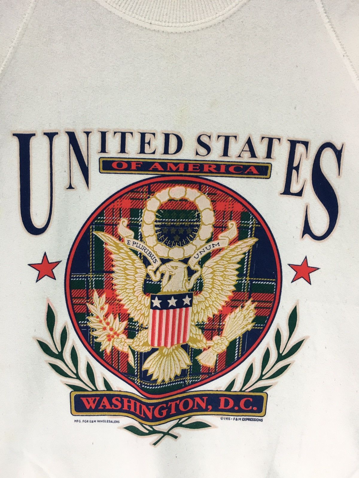 Vintage Vintage 90s United States Washington Dc Sweatshirt Size US M / EU 48-50 / 2 - 3 Thumbnail