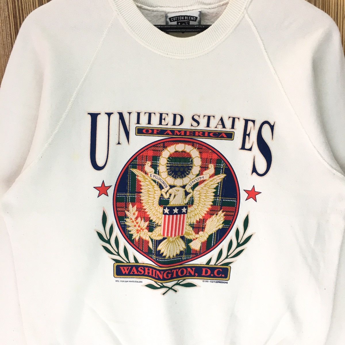 Vintage Vintage 90s United States Washington Dc Sweatshirt Size US M / EU 48-50 / 2 - 2 Thumbnail