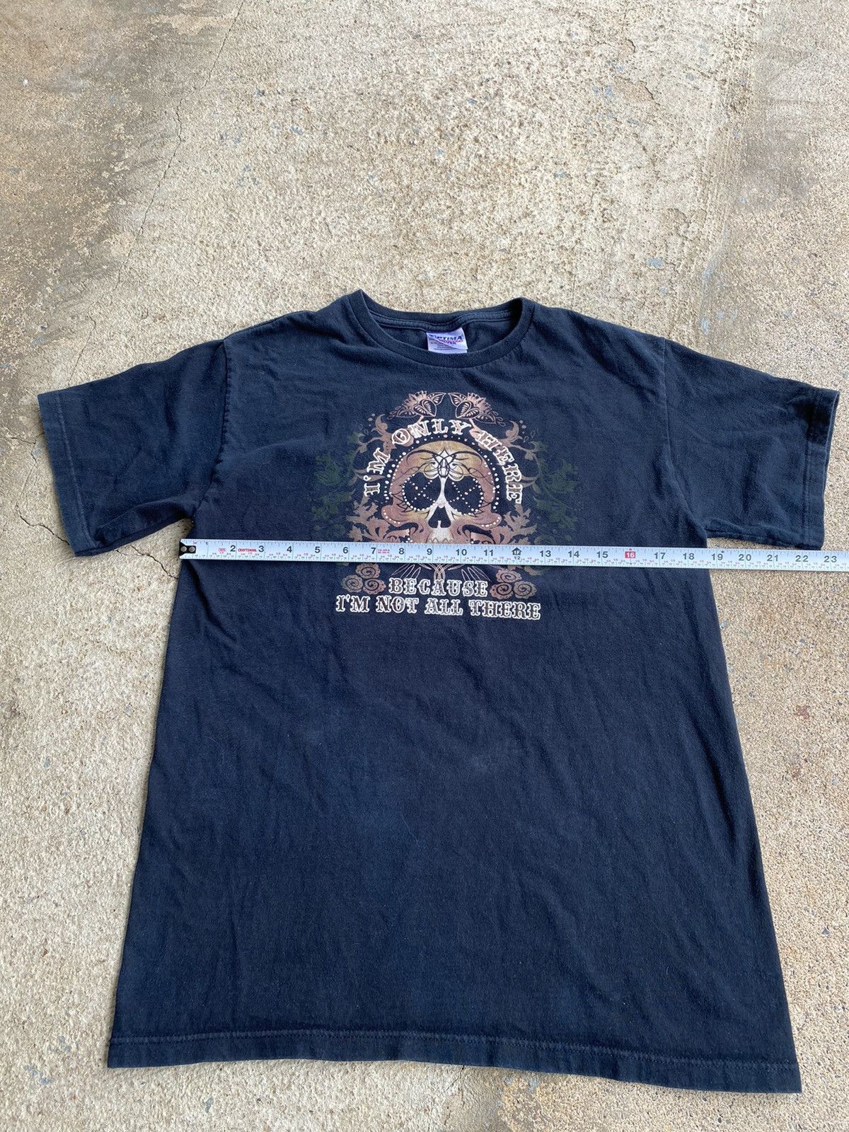 Japanese Brand × Vintage Vintage Y2K Skull Saying Novelty Funny Goth Shirt Size US M / EU 48-50 / 2 - 6 Thumbnail