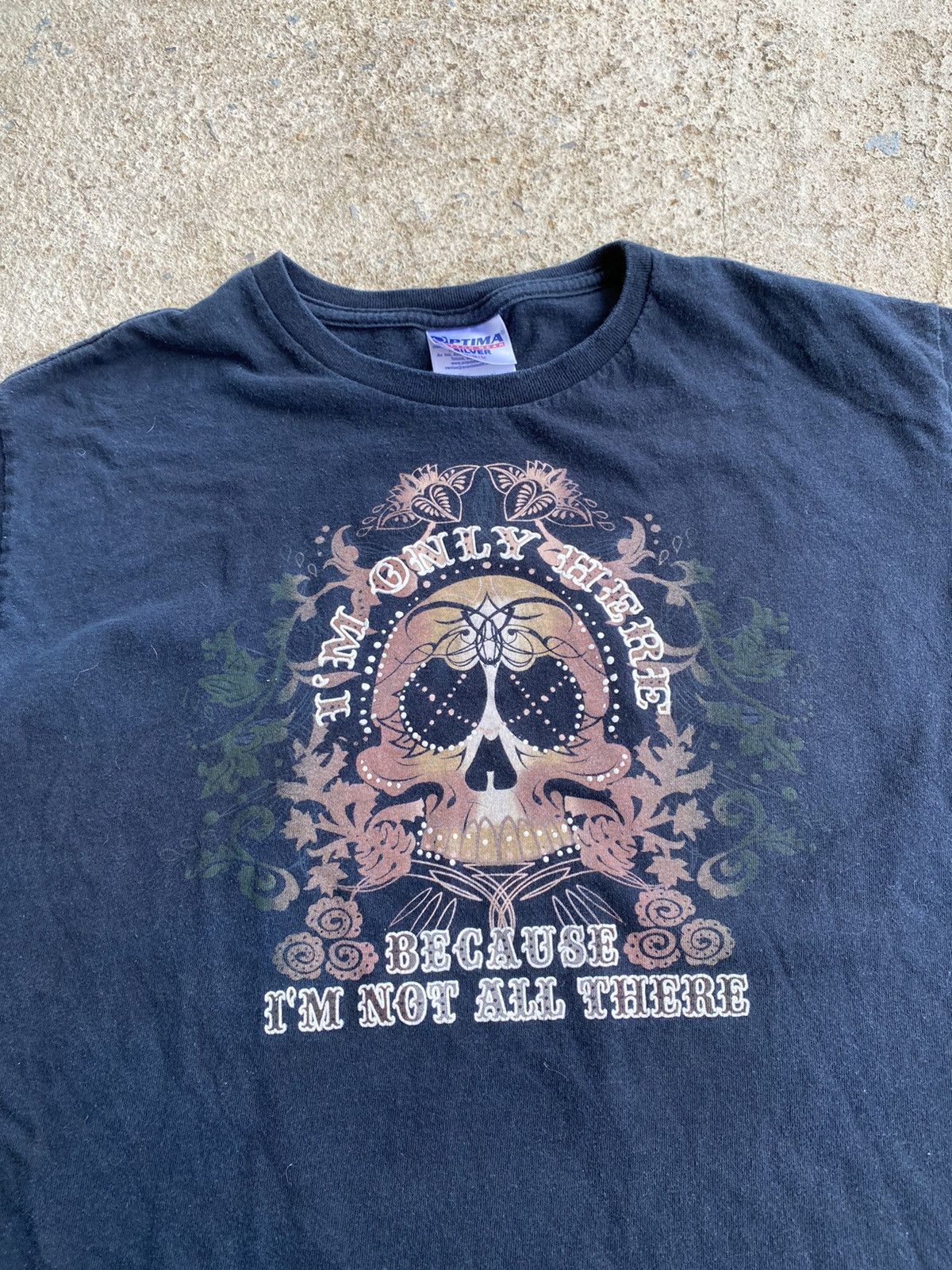 Japanese Brand × Vintage Vintage Y2K Skull Saying Novelty Funny Goth Shirt Size US M / EU 48-50 / 2 - 2 Thumbnail