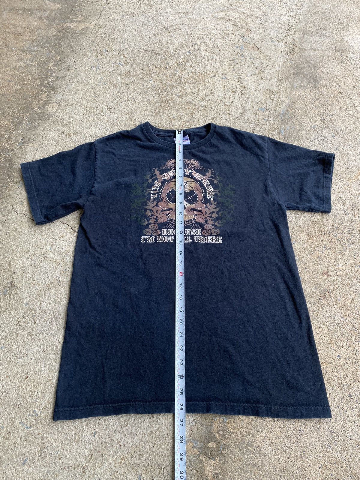 Japanese Brand × Vintage Vintage Y2K Skull Saying Novelty Funny Goth Shirt Size US M / EU 48-50 / 2 - 5 Thumbnail