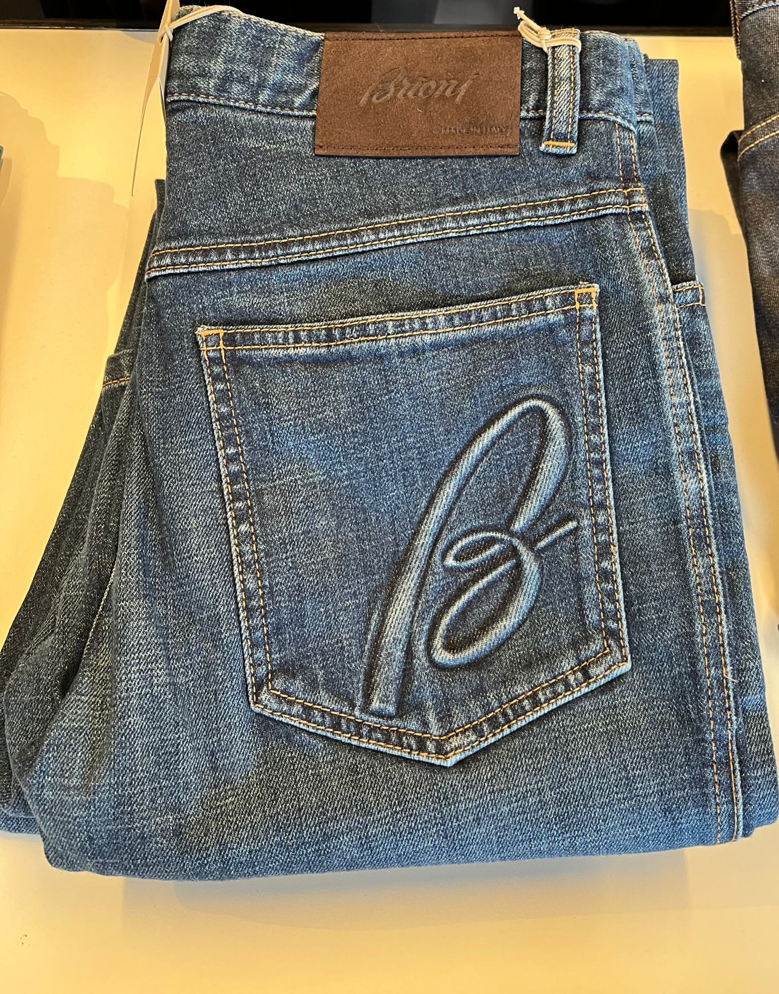 image of Brioni Denim Pants In Blue Color, Men's (Size 30)