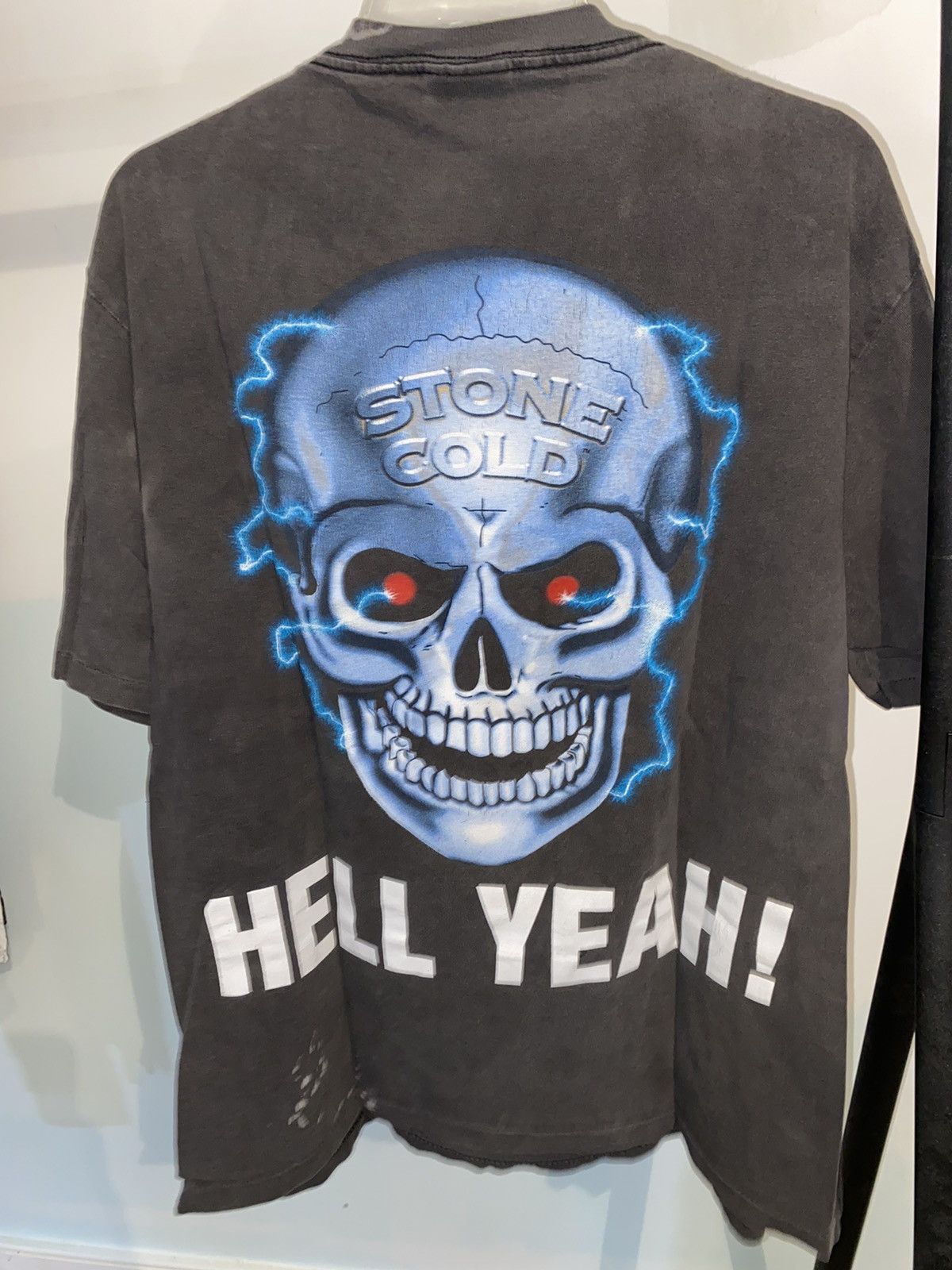 Vintage Vintage WWF Stone Cold Steve Austin Hell Yeah Skull Tee | Grailed