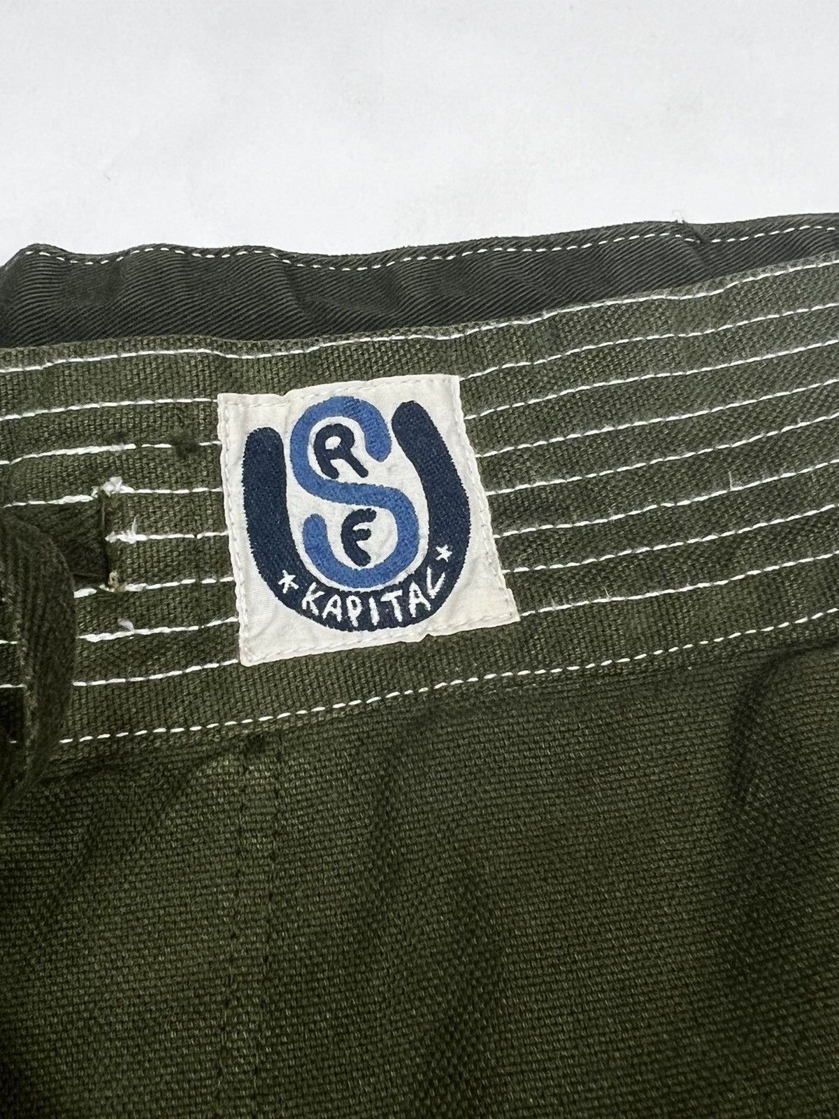 Kapital Green Long Board Shorts Size US 32 / EU 48 - 3 Thumbnail