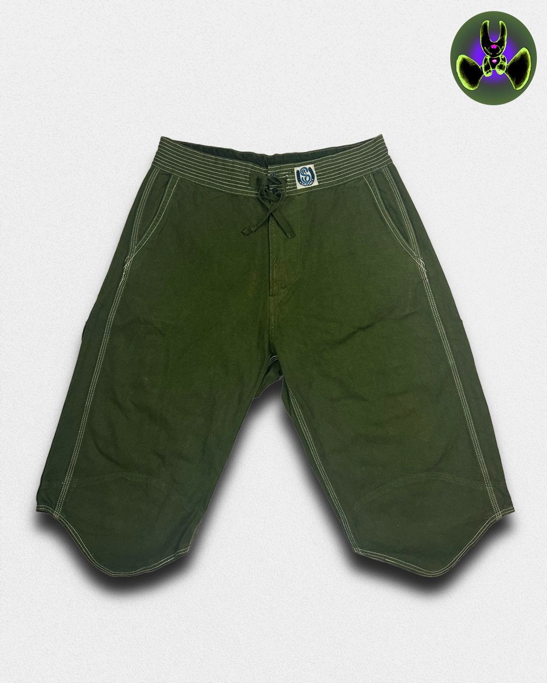Kapital Green Long Board Shorts Size US 32 / EU 48 - 1 Thumbnail