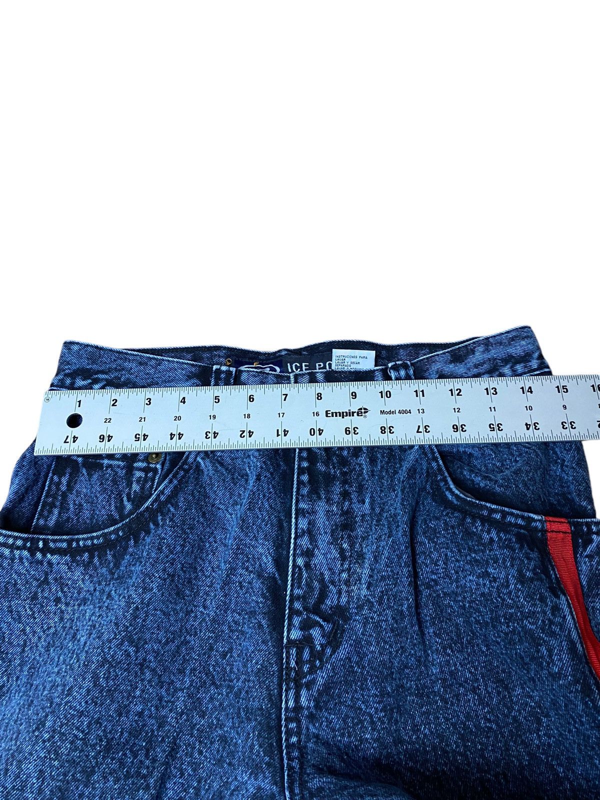 JNCO Vintage 90s Ice Pole Spell Out Baggy Wide Leg Rave Jeans Size US 30 / EU 46 - 8 Thumbnail