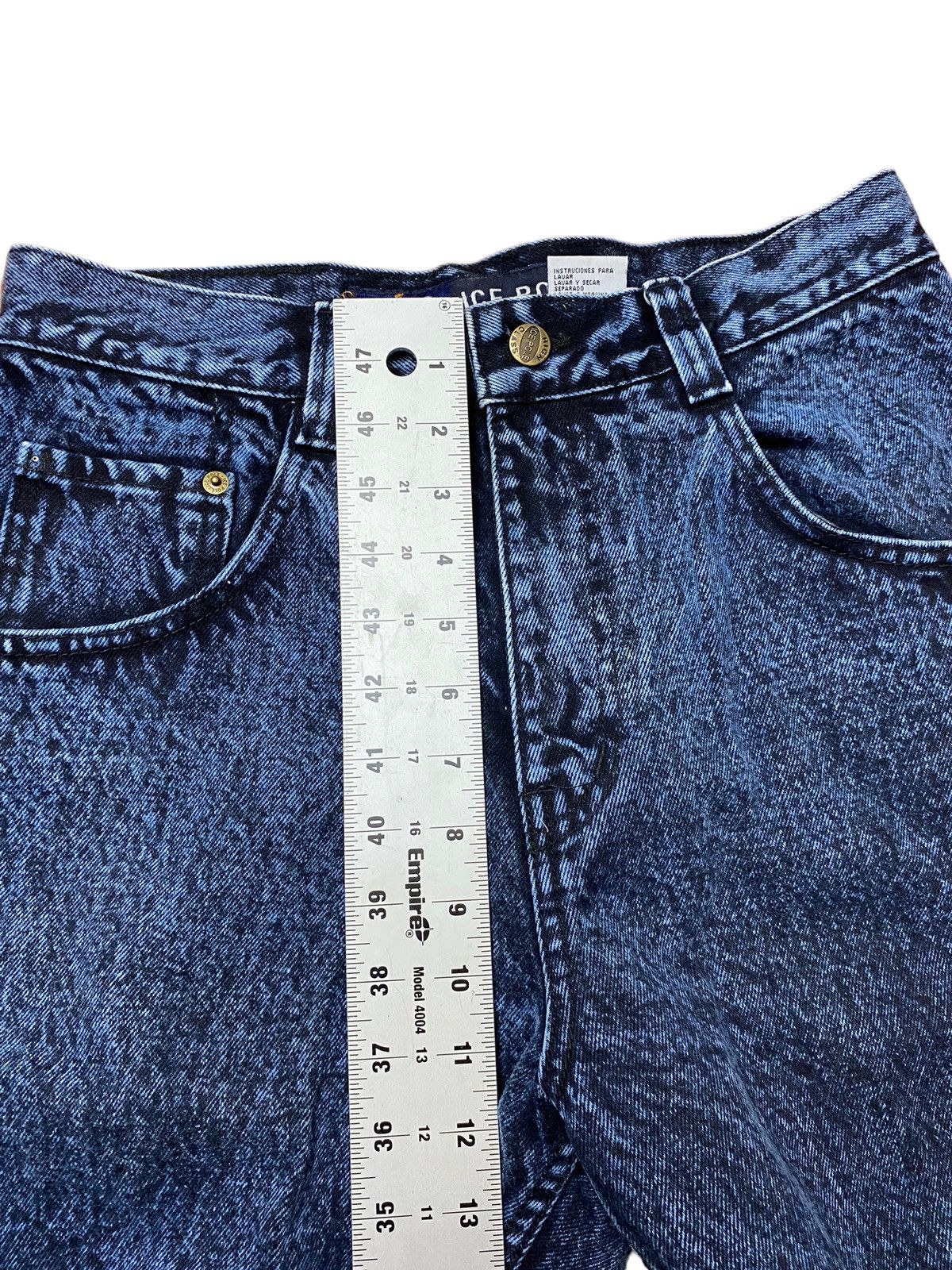 JNCO Vintage 90s Ice Pole Spell Out Baggy Wide Leg Rave Jeans Size US 30 / EU 46 - 10 Thumbnail