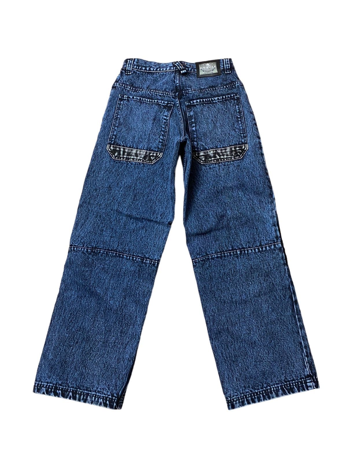 JNCO Vintage 90s Ice Pole Spell Out Baggy Wide Leg Rave Jeans Size US 30 / EU 46 - 2 Thumbnail