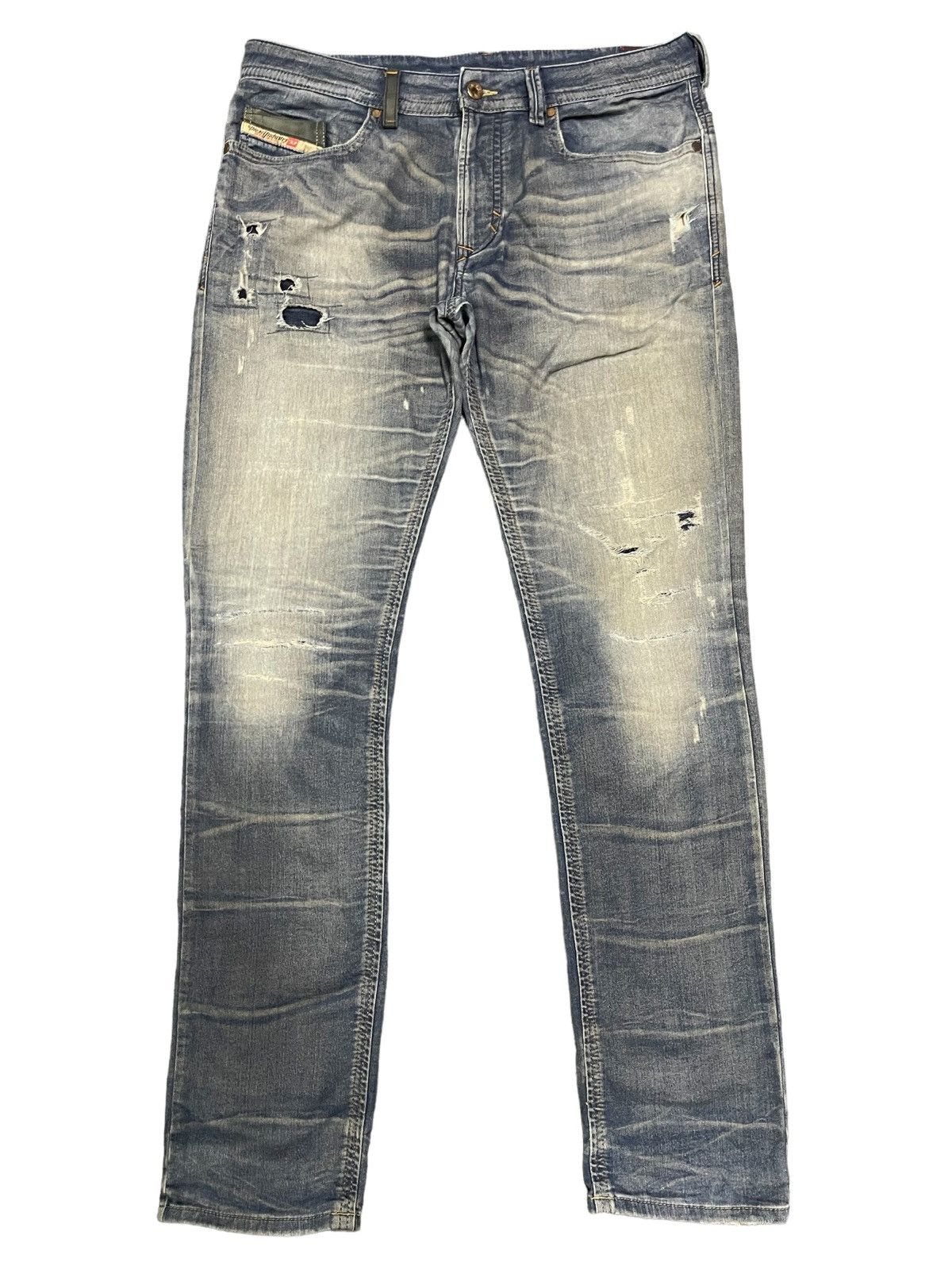 image of Archival Clothing x Diesel Vintage Diesel Industry Blue Wash Distressed Style Jeans, Men's (Size 34