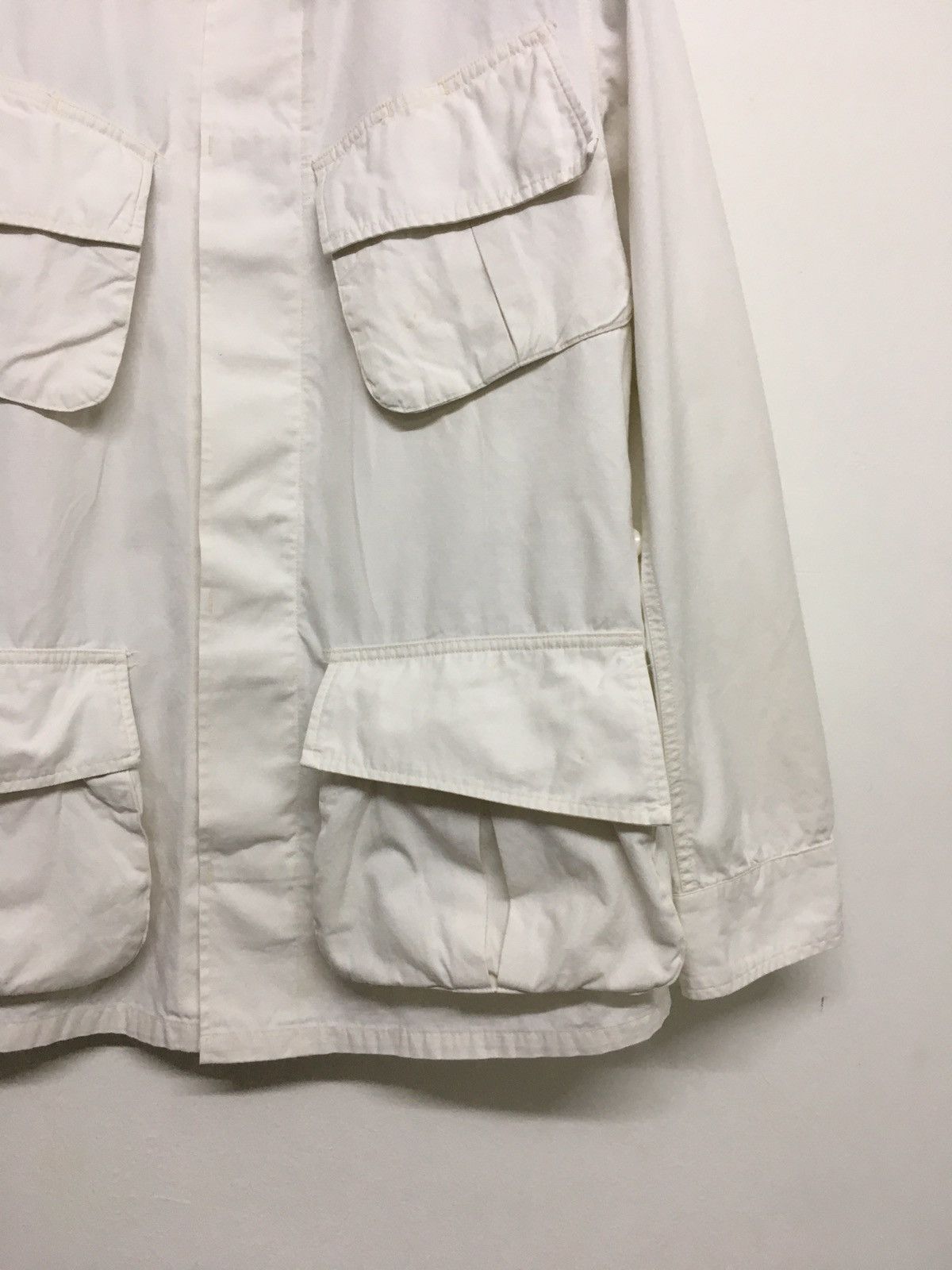 Designer markaware white cotton jacket- sample item Size US M / EU 48-50 / 2 - 4 Thumbnail