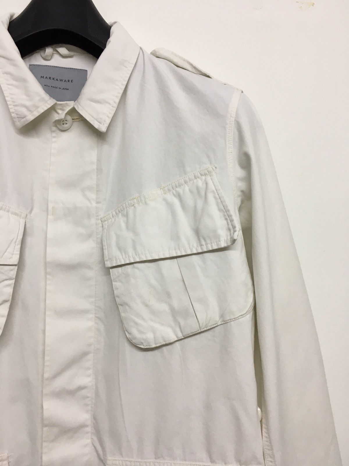 Designer markaware white cotton jacket- sample item Size US M / EU 48-50 / 2 - 3 Thumbnail