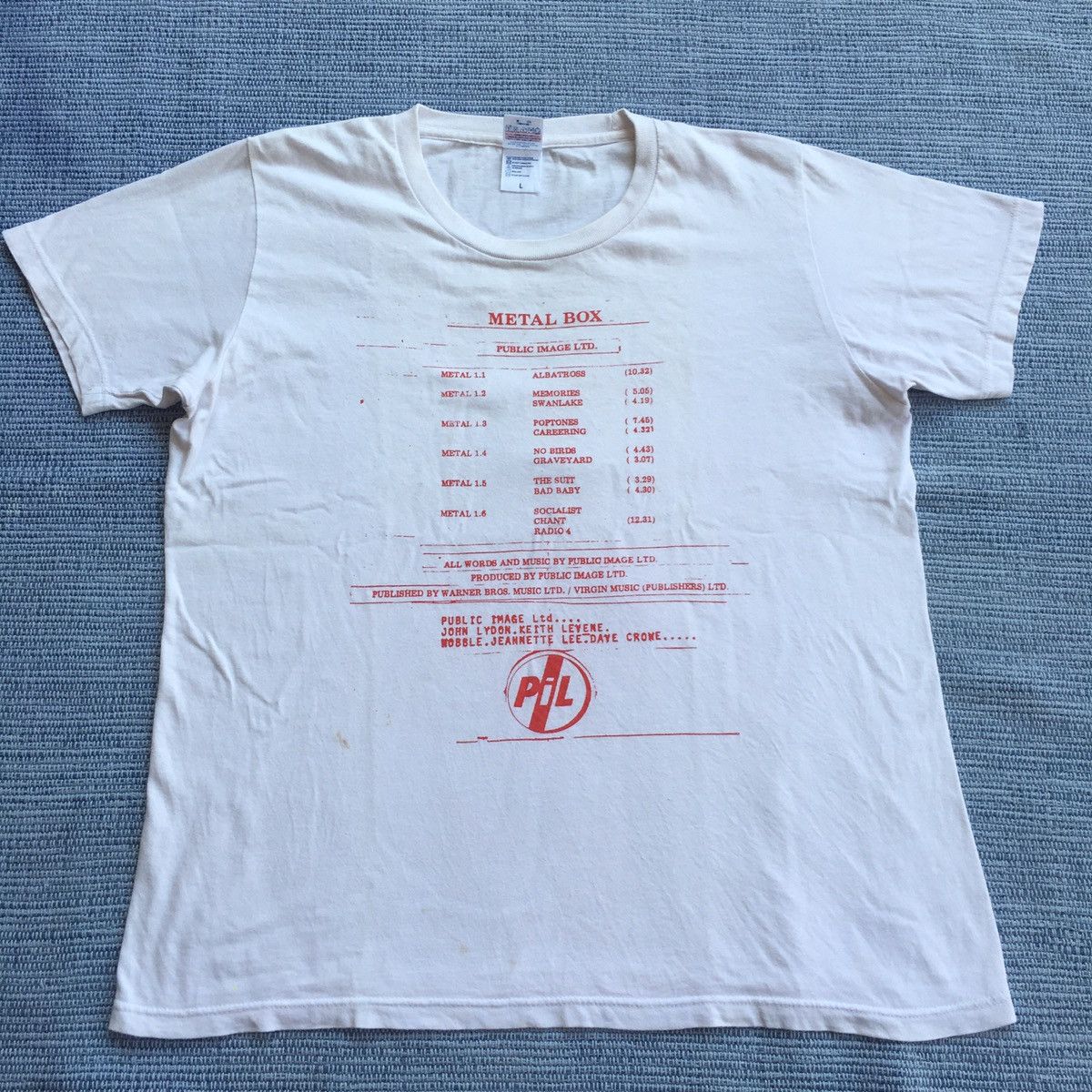 Band Tees public image promo tee Size US L / EU 52-54 / 3 - 1 Thumbnail