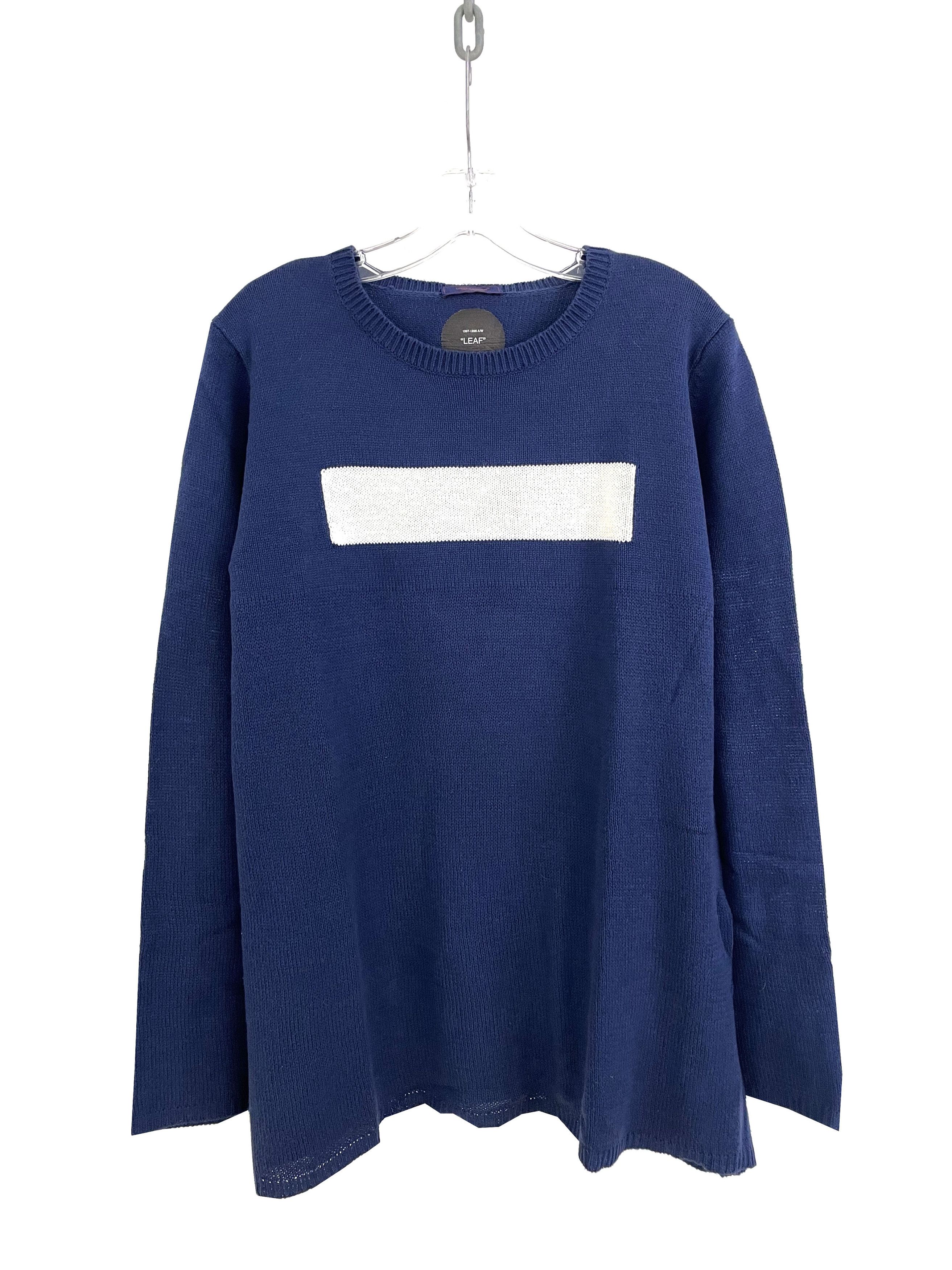 image of Undercover Ss16 The Greatest Knit Sweater in Blue, Men's (Size Medium)