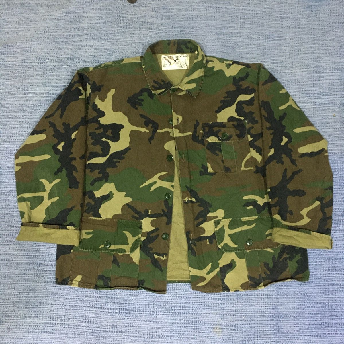 Image of Military x Vintage Camo Jacket, Men's (Size XL)