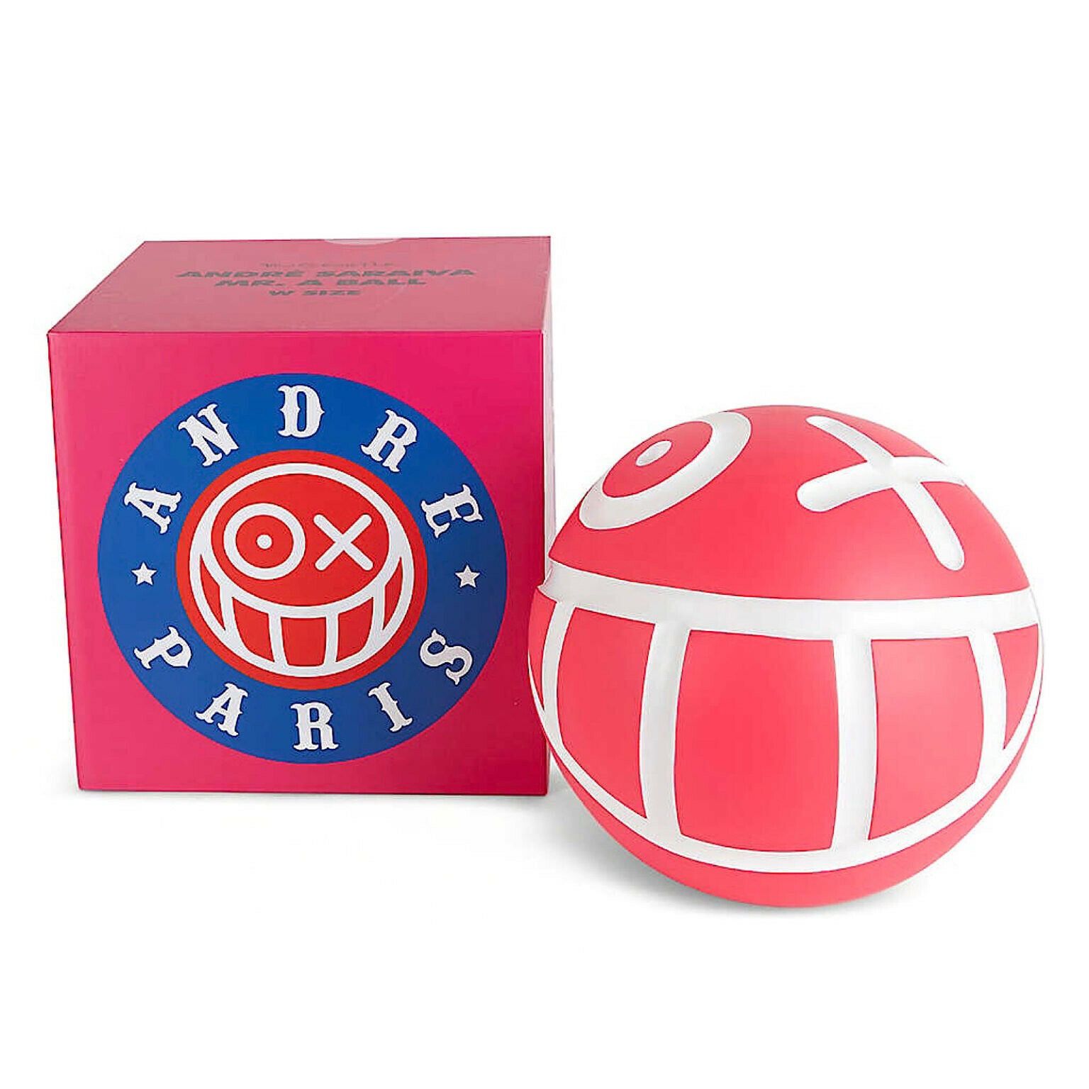 image of Medicom Toy Medicom Mr A Andre Saraiva Vcd Ball in White/Pink, Men's