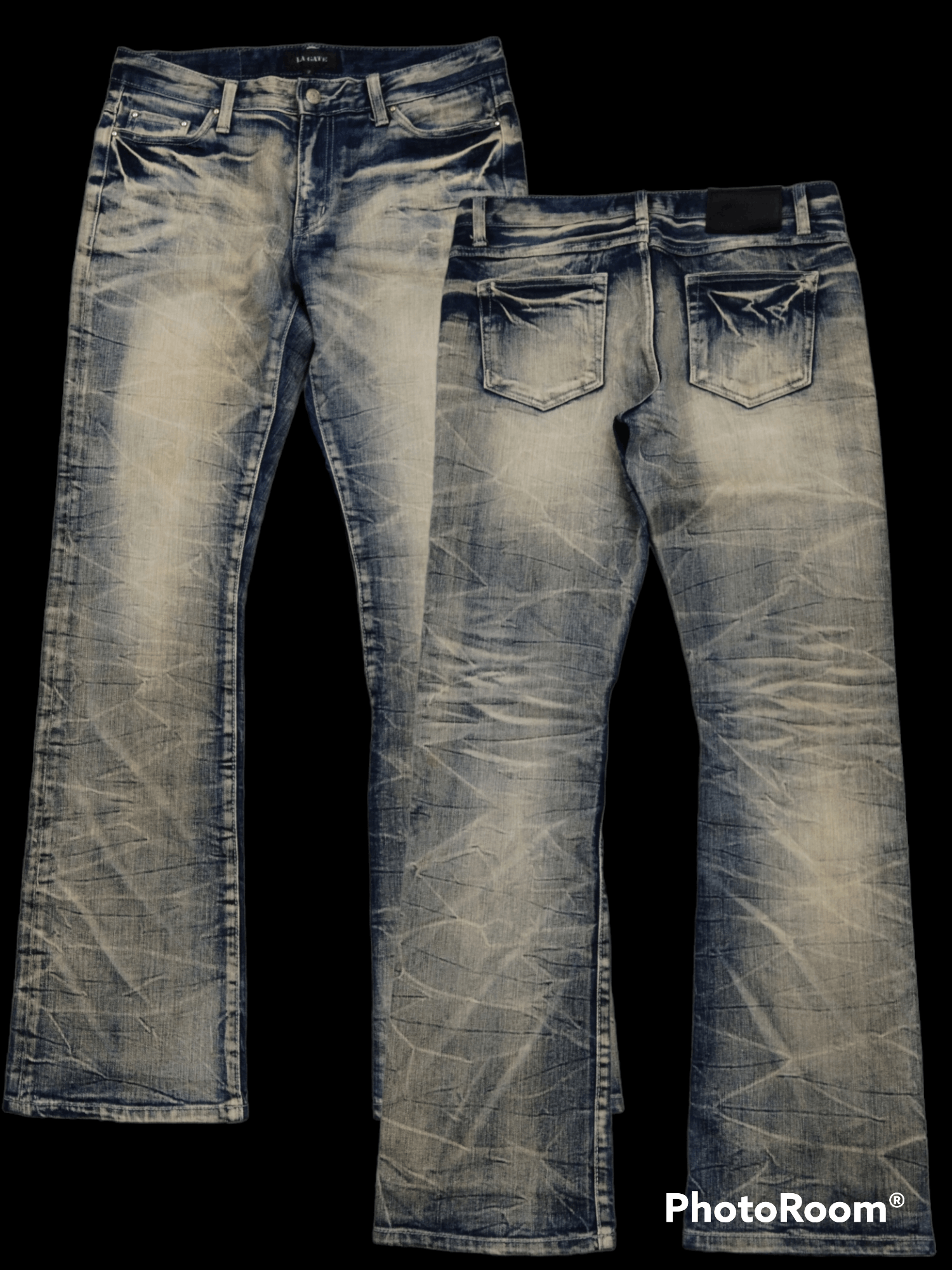 Japanese Brand FLARE SICK RUSTY LA GATE DENIM PANTS Size US 31 - 1 Thumbnail