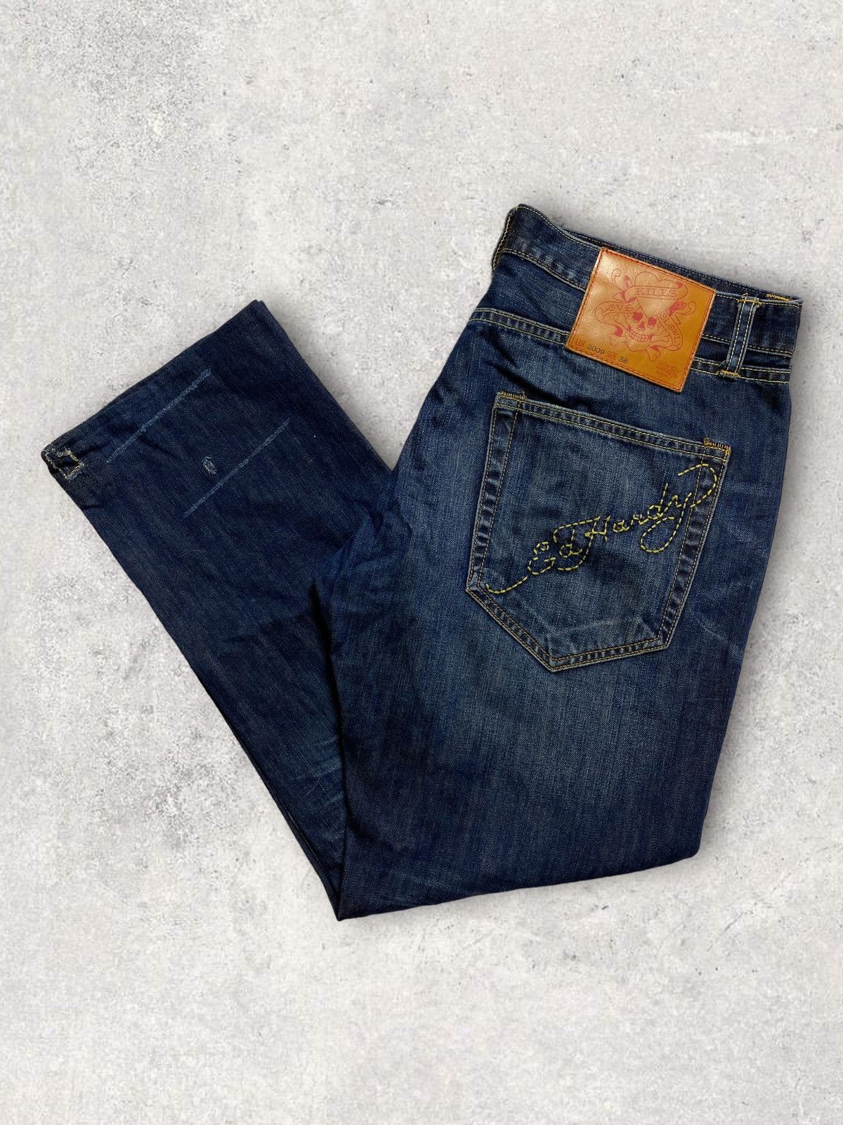 Ed Hardy Ed hardy Christian audigier vintage rare denim jeans y2k 90s Size US 38 / EU 54 - 1 Thumbnail