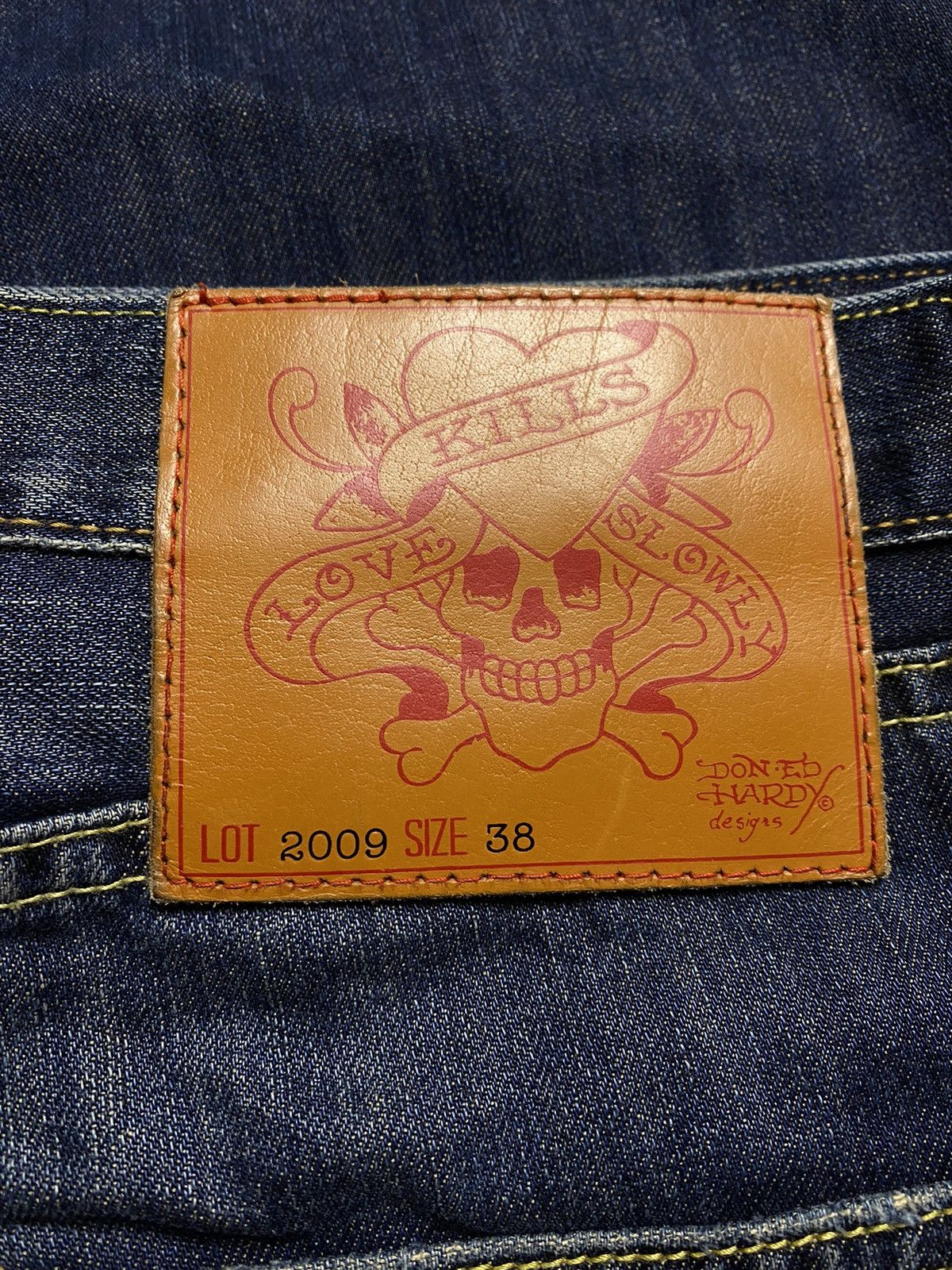 Ed Hardy Ed hardy Christian audigier vintage rare denim jeans y2k 90s Size US 38 / EU 54 - 4 Thumbnail