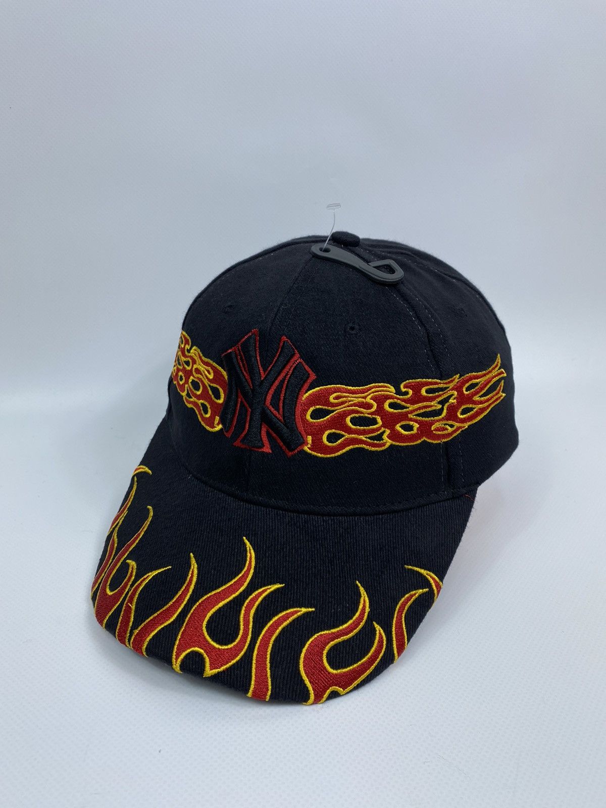 Vintage 🔥LASTDROP🔥 NEW York Yankees Style Flames Y2K Cap Hat Size ONE SIZE - 7 Thumbnail