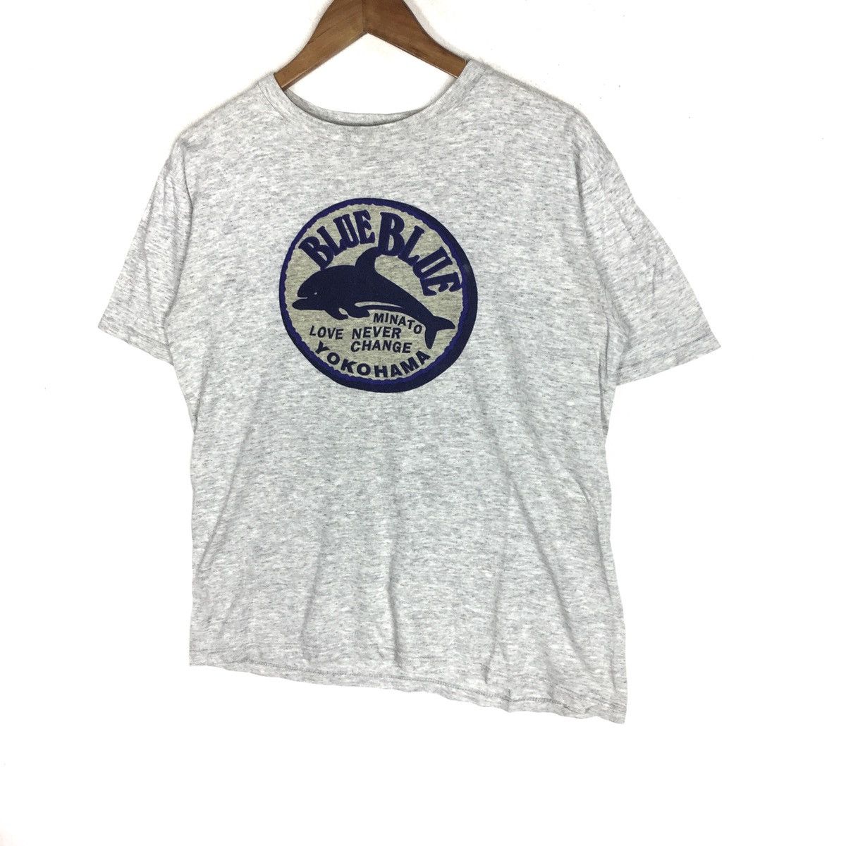Blue Blue Japan Vintage BLUE BLUE YOKOHAMA Love Never Change T-Shirts Size US M / EU 48-50 / 2 - 3 Thumbnail