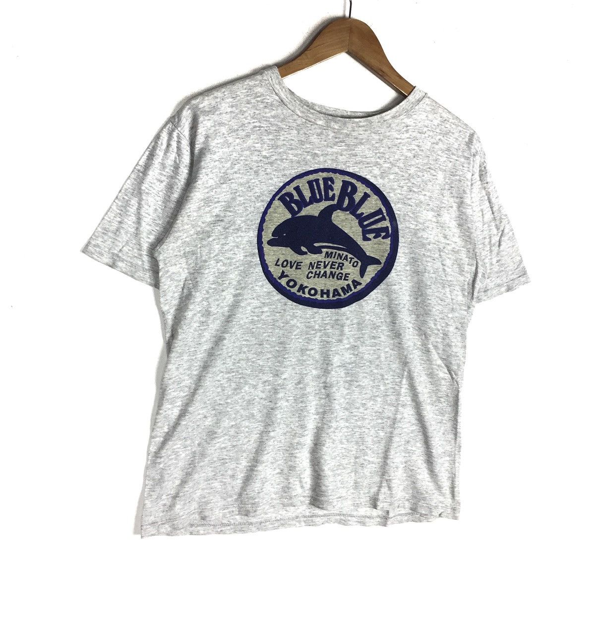 Blue Blue Japan Vintage BLUE BLUE YOKOHAMA Love Never Change T-Shirts Size US M / EU 48-50 / 2 - 2 Thumbnail
