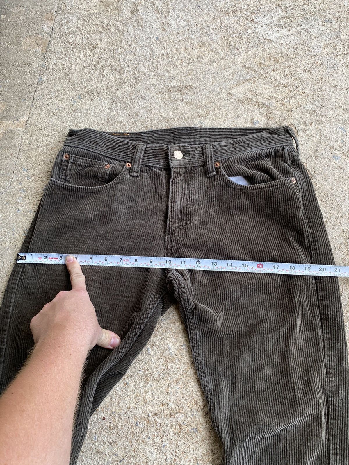 Levi's × Vintage Levi’s Y2K 511 Olive Corduroy Pant Size US 32 / EU 48 - 8 Thumbnail