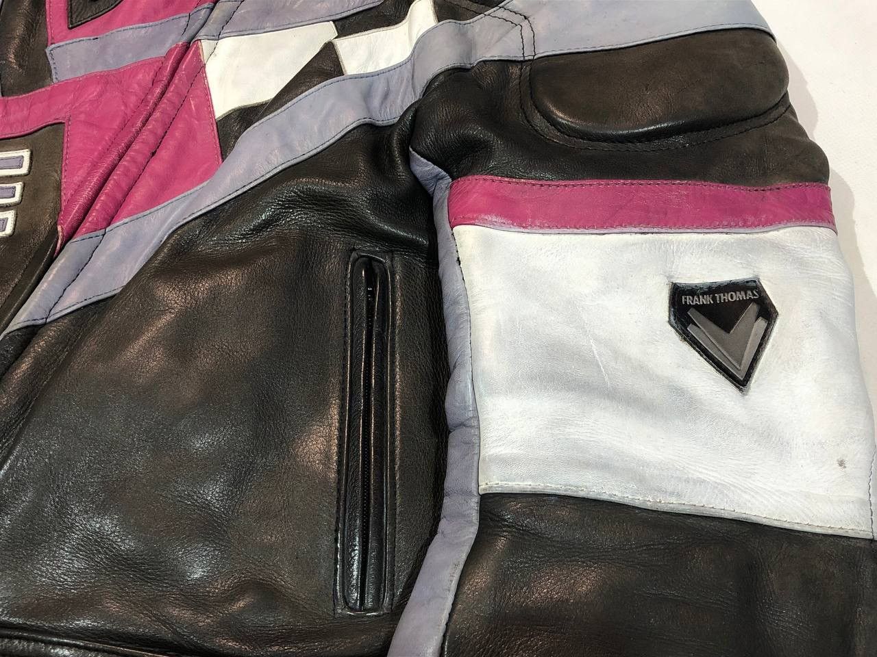 Vintage Vintage Frank Thomas Racing Leather Jacket Size US M / EU 48-50 / 2 - 8 Thumbnail