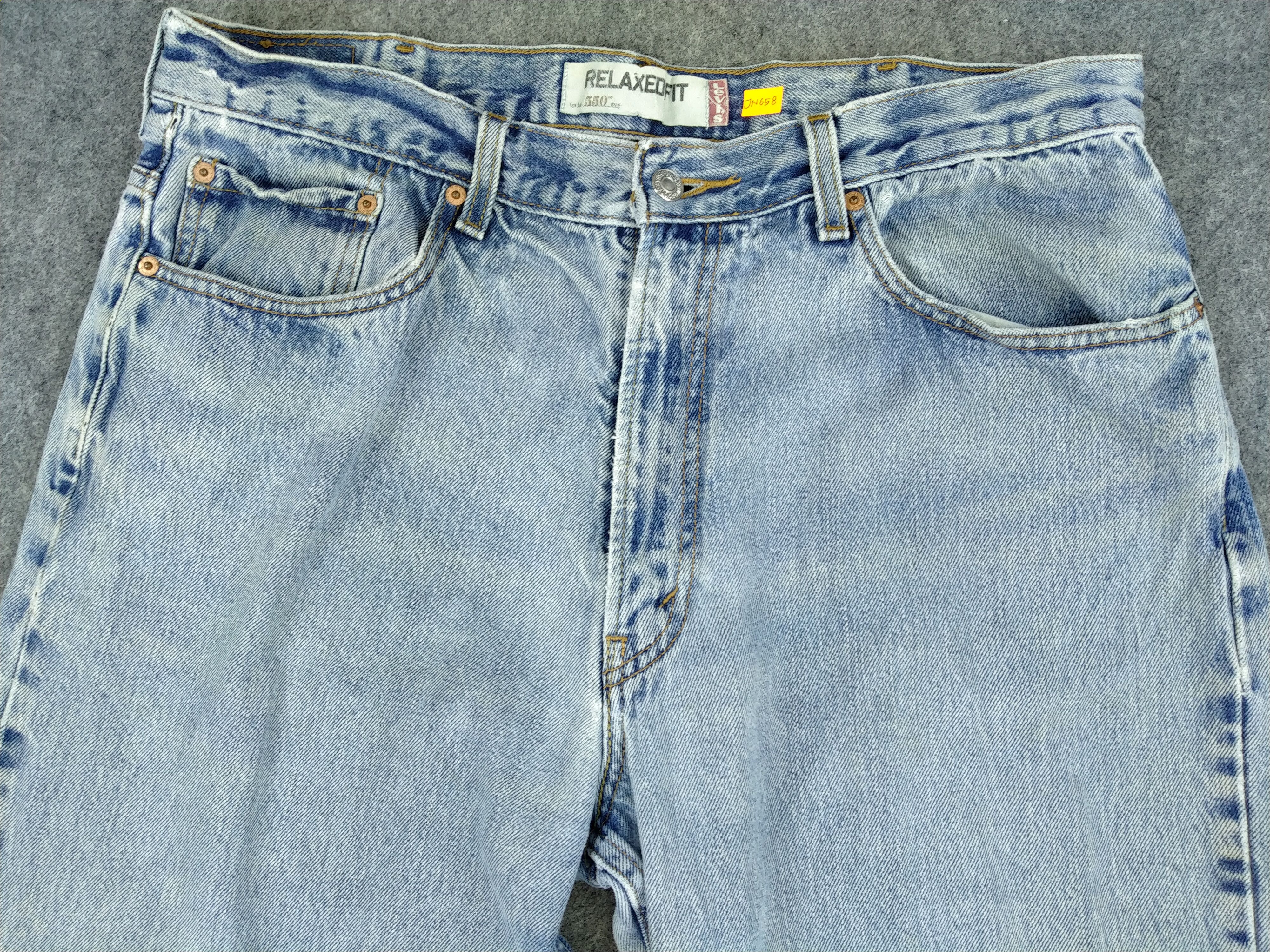 Levi's Light Wash Vintage Levi's 550 Relaxed Fit Denim -JN658 Size US 36 / EU 52 - 3 Thumbnail