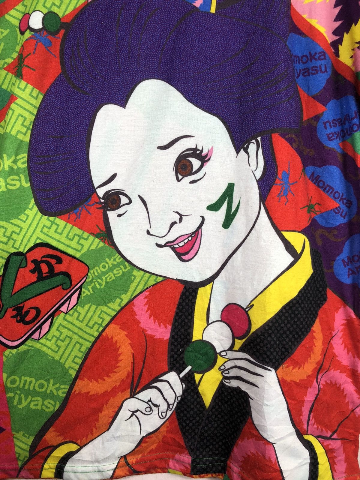 Vintage VINTAGE MOMOKO GEISHA ANIME JAPAN FULL PRINT T-SHIRTS Size US L / EU 52-54 / 3 - 5 Thumbnail