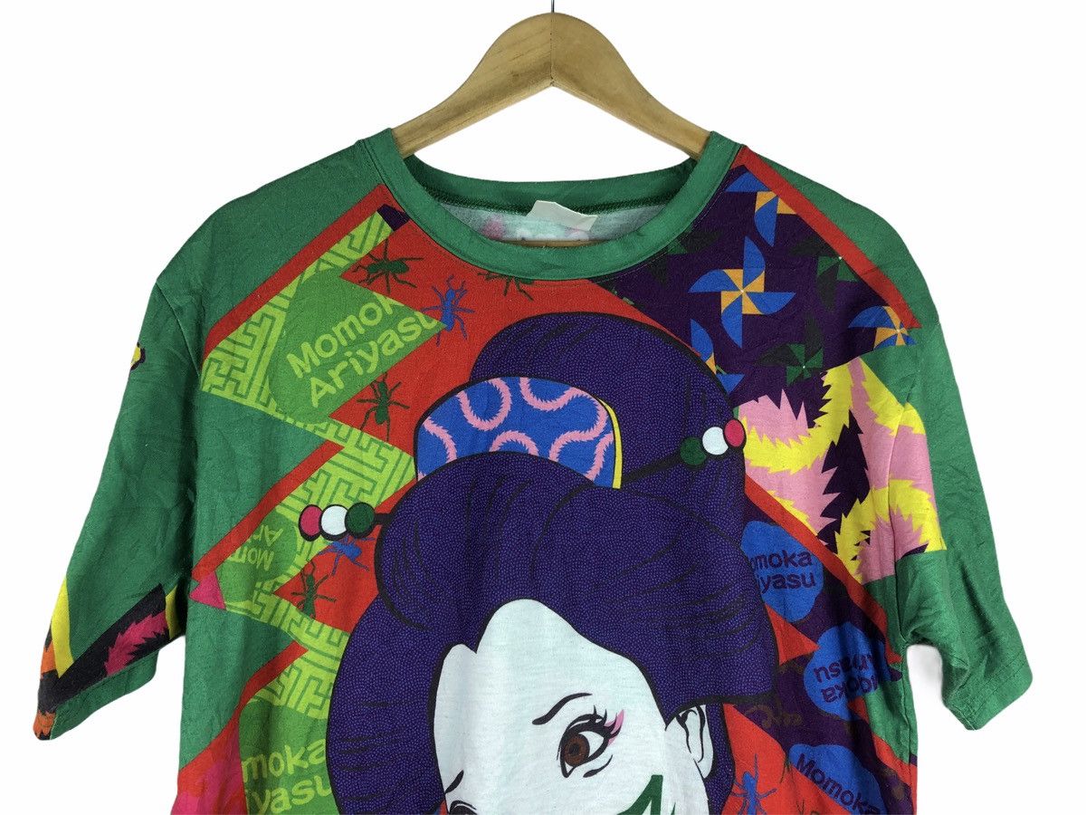 Vintage VINTAGE MOMOKO GEISHA ANIME JAPAN FULL PRINT T-SHIRTS Size US L / EU 52-54 / 3 - 3 Thumbnail