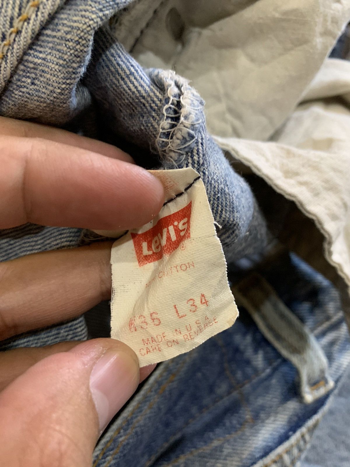 Levi's VINTAGE 1989-1992 LEVI'S 501 JEANS Size US 36 / EU 52 - 6 Thumbnail
