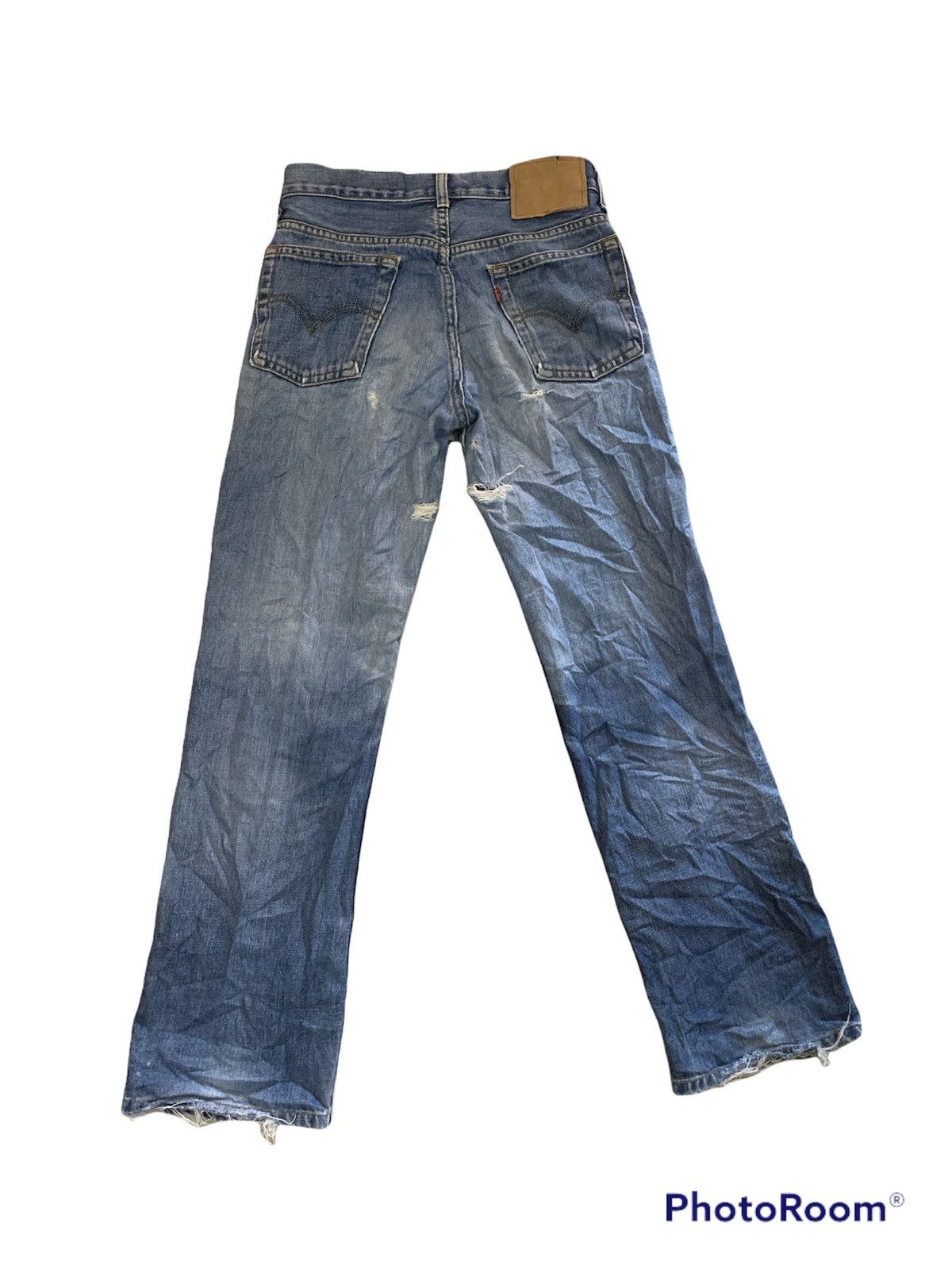 Levi's Vintage Clothing DISTRESSED LEVIS 1990s JEANS Size US 29 - 2 Thumbnail