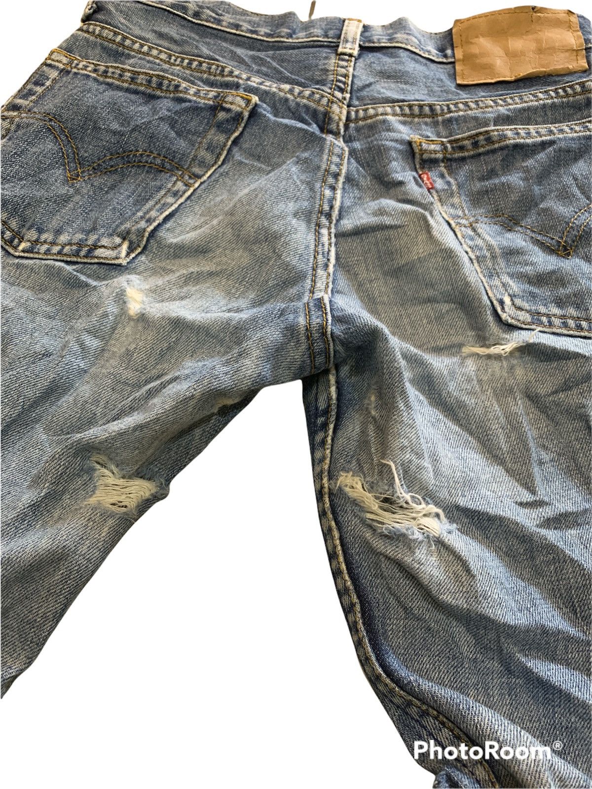 Levi's Vintage Clothing DISTRESSED LEVIS 1990s JEANS Size US 29 - 12 Thumbnail