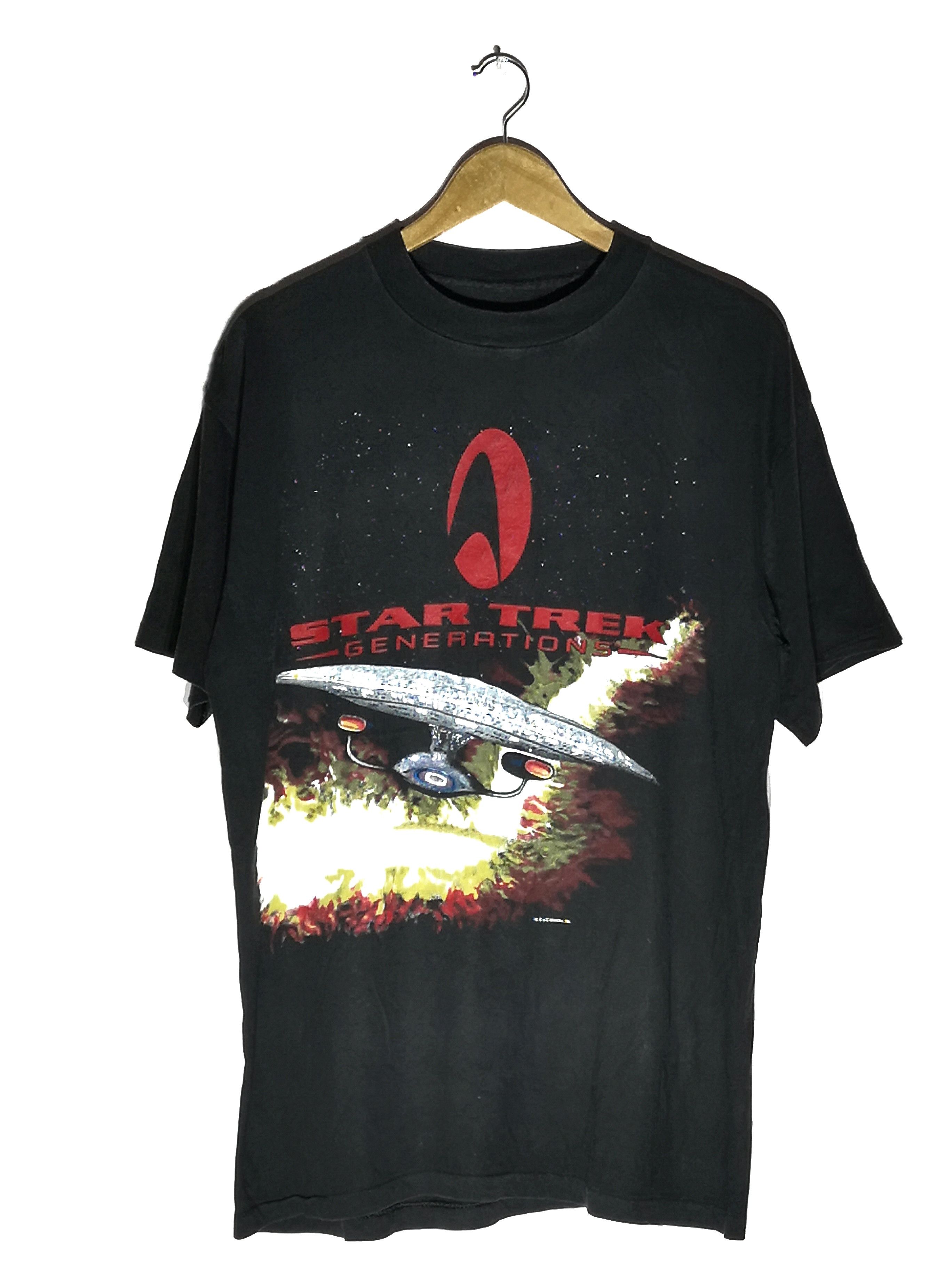 Vintage VINTAGE 1994 STAR TREK GENERATIONS MOVIE AEROSPACE T-SHIRTS Size US XL / EU 56 / 4 - 1 Thumbnail
