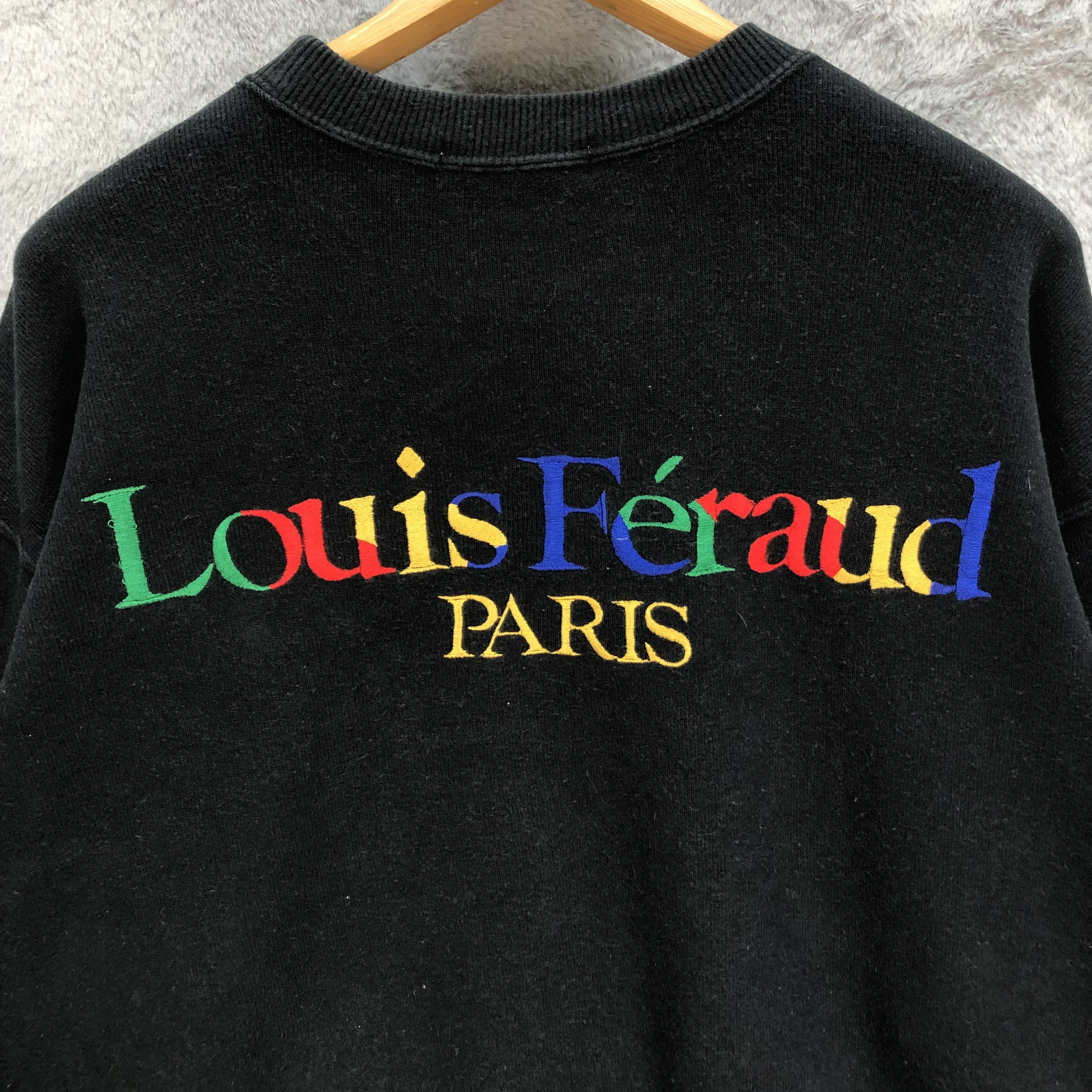 Japanese Brand Louis Feraud Embroidery Colorful Logo Sweatshirts #1566-63 Size US L / EU 52-54 / 3 - 2 Thumbnail