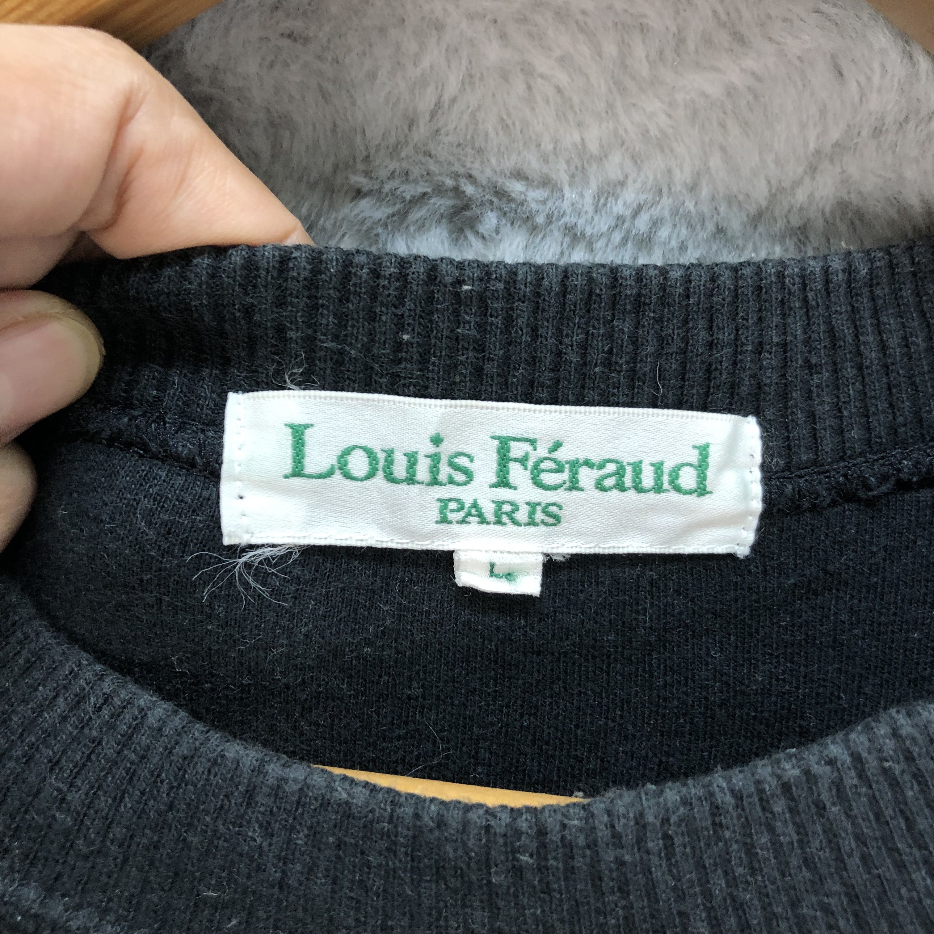 Japanese Brand Louis Feraud Embroidery Colorful Logo Sweatshirts #1566-63 Size US L / EU 52-54 / 3 - 9 Thumbnail