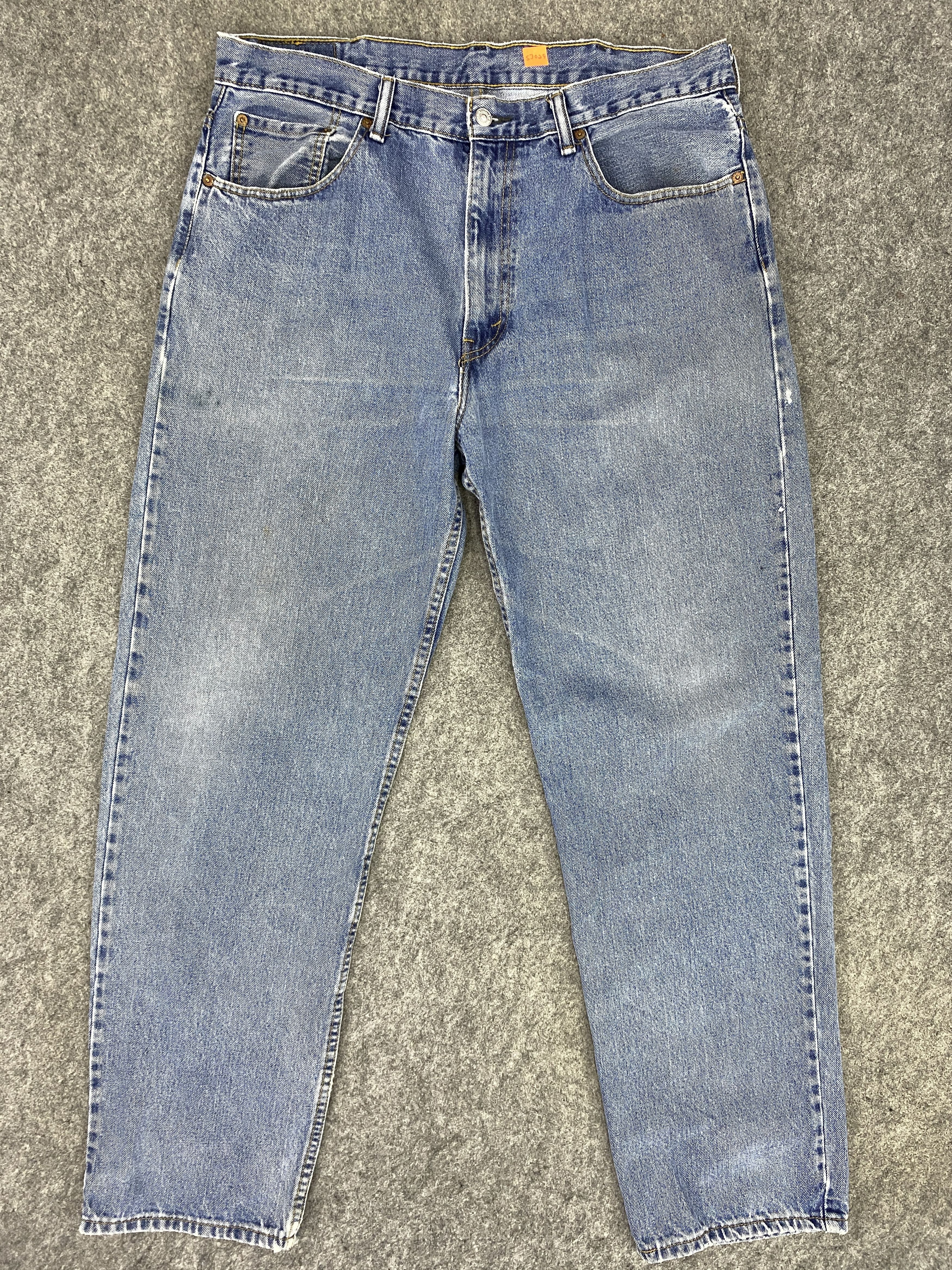 Levi's Blue Vintage Levi's 550 Jeans 37x32 Denim -SJ025 Size US 37 - 1 Thumbnail