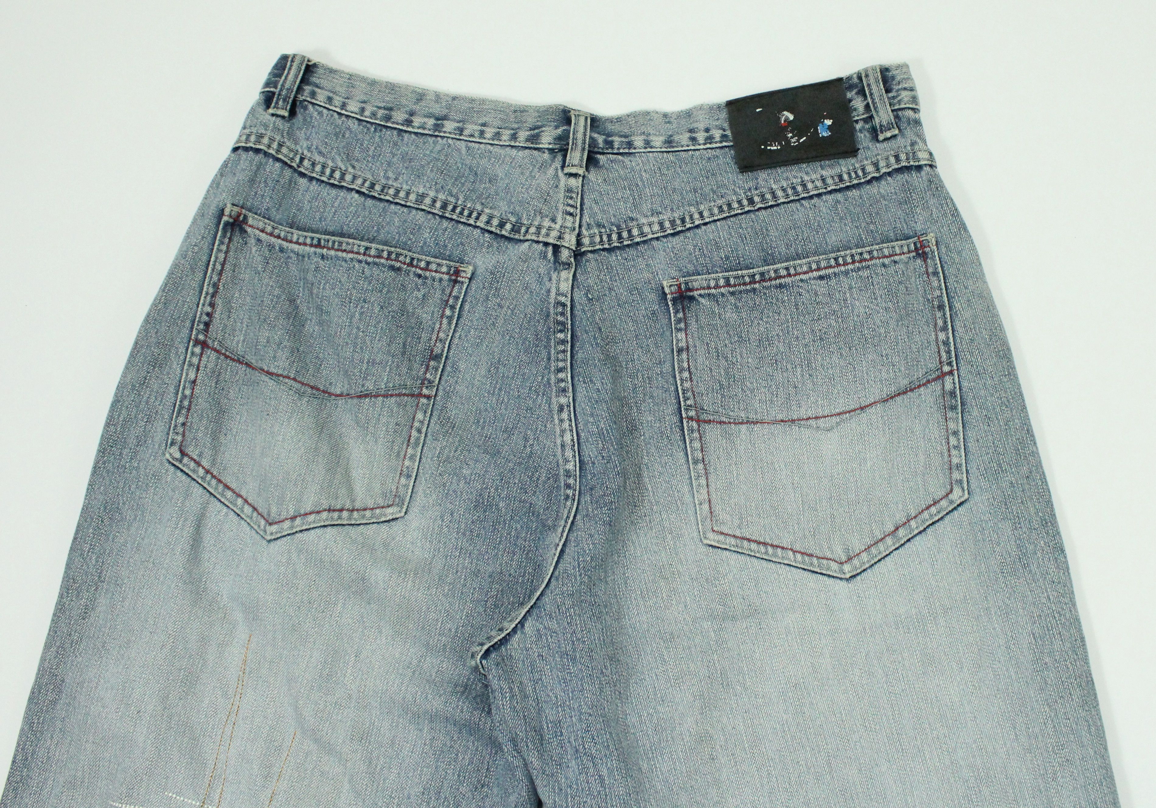 NBA BAGGY Vintage BOSTON CELTICS UNK Denim Pants Jeans Size US 36 / EU 52 - 10 Thumbnail