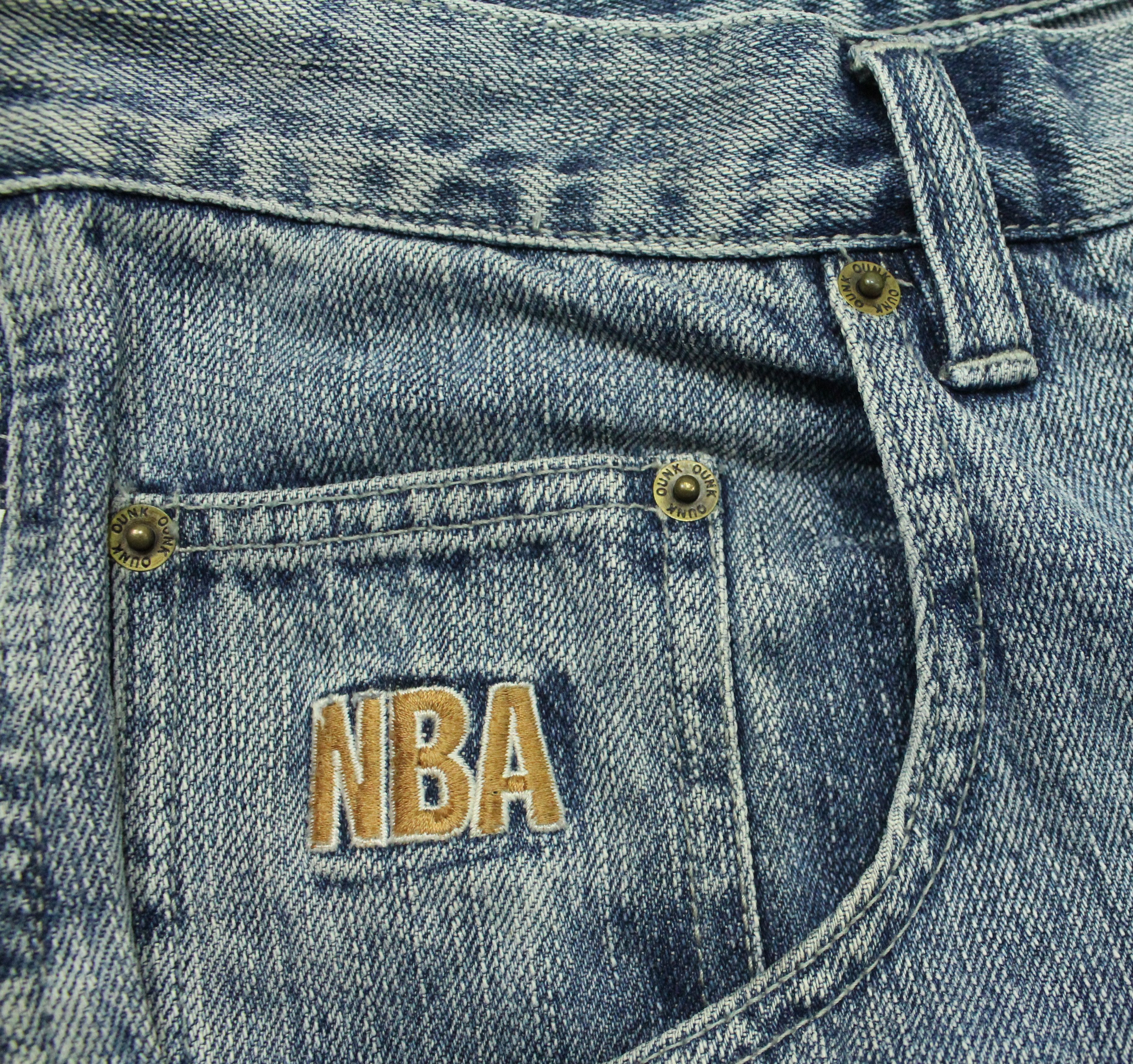 NBA BAGGY Vintage BOSTON CELTICS UNK Denim Pants Jeans Size US 36 / EU 52 - 20 Thumbnail