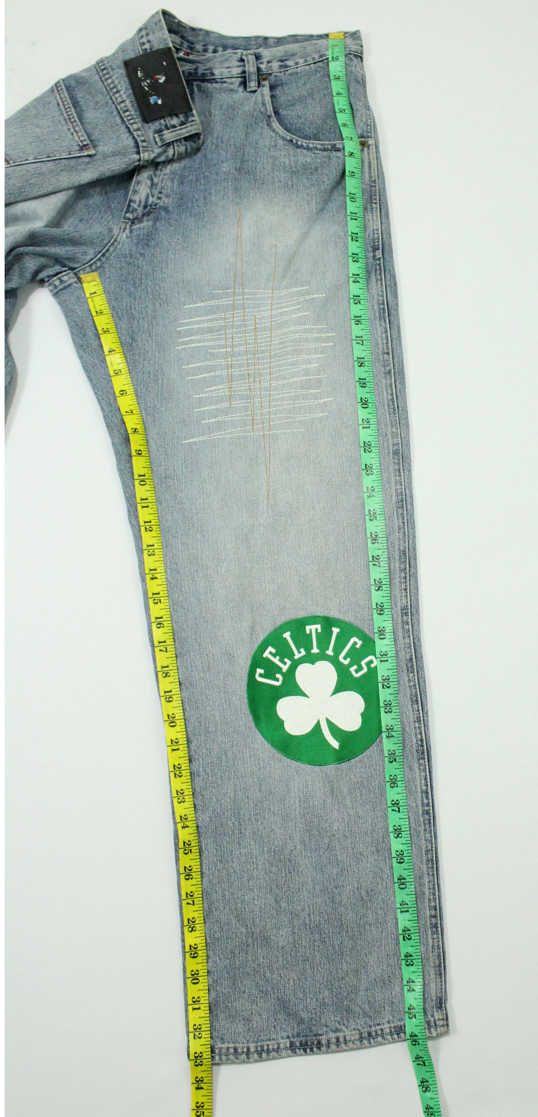 NBA BAGGY Vintage BOSTON CELTICS UNK Denim Pants Jeans Size US 36 / EU 52 - 23 Thumbnail