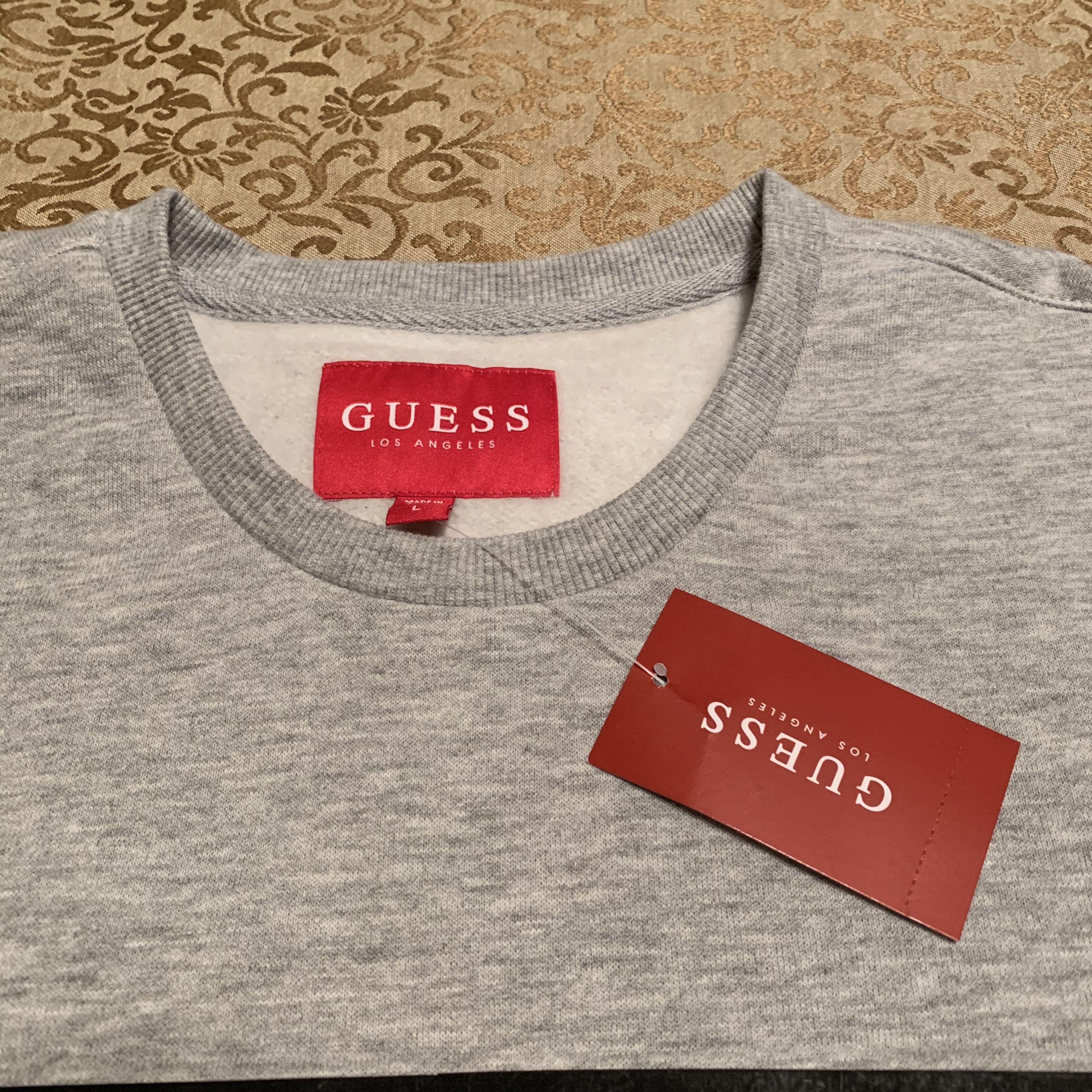 Guess Deadstock Guess Triangle Logo Pullover Crewneck Sweater Size US L / EU 52-54 / 3 - 4 Thumbnail