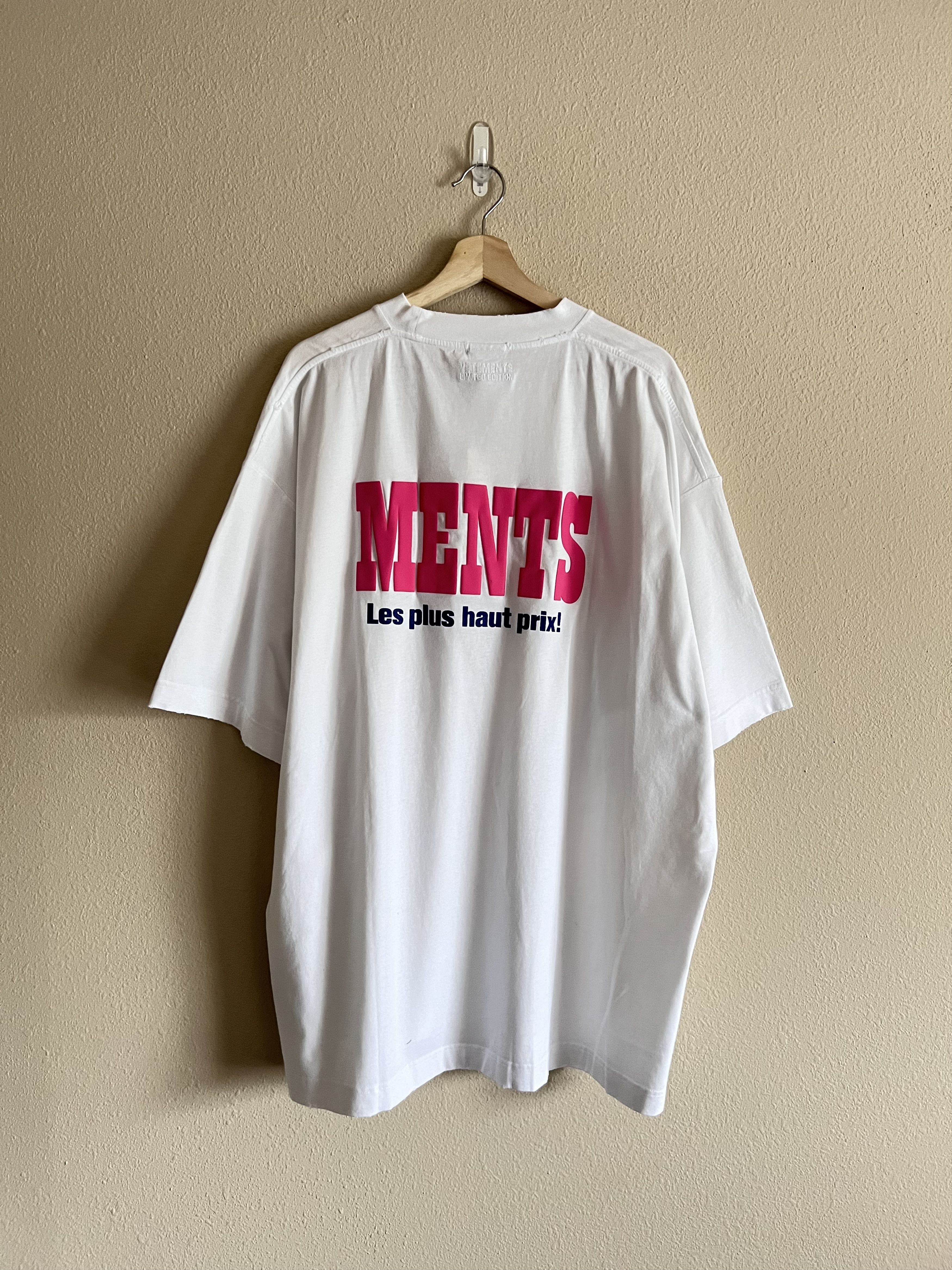 Vetements VETEMENTS Le Haute Couture Logo Tee in White Size US M / EU 48-50 / 2 - 5 Thumbnail