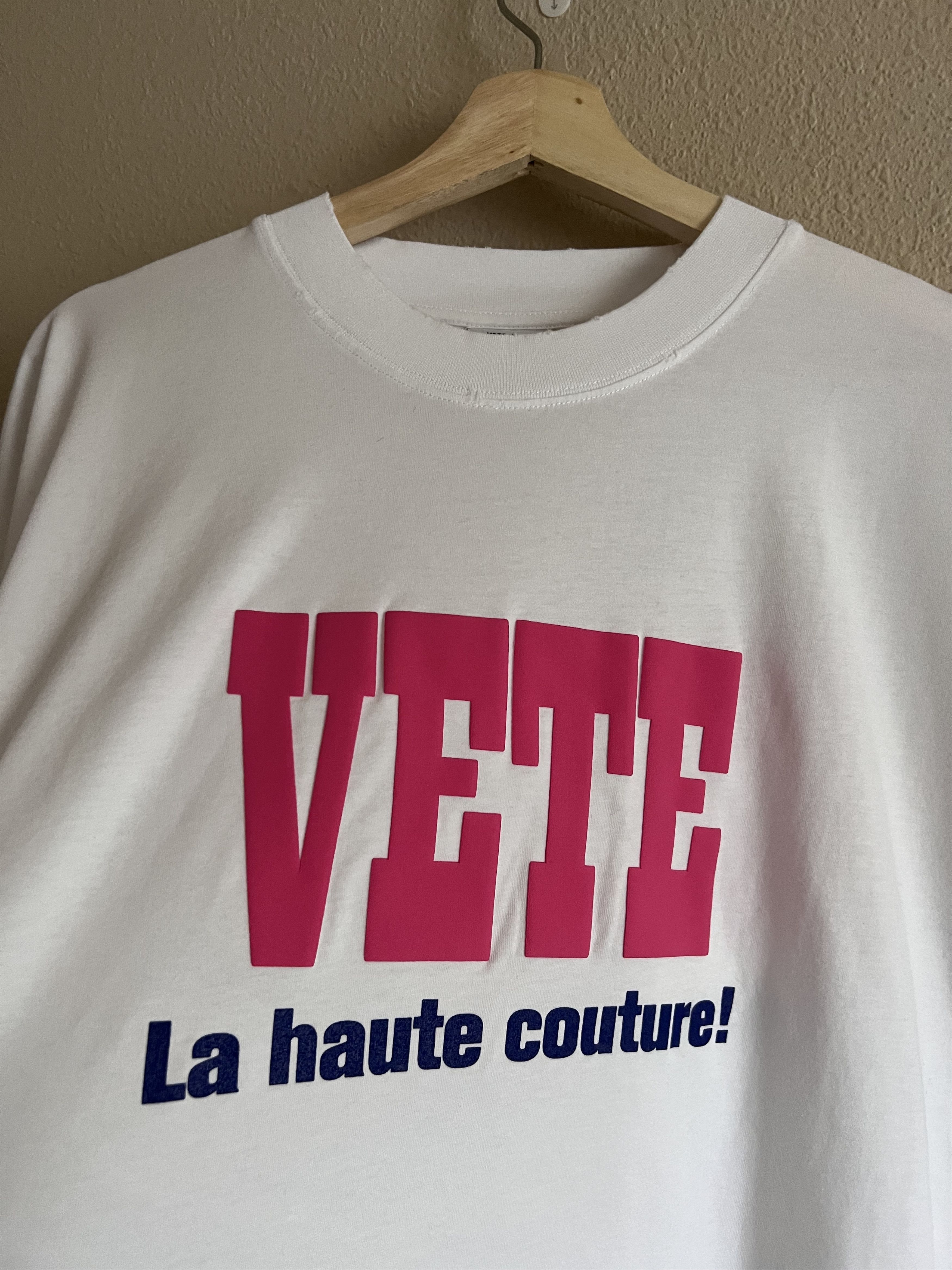 Vetements VETEMENTS Le Haute Couture Logo Tee in White Size US M / EU 48-50 / 2 - 2 Thumbnail