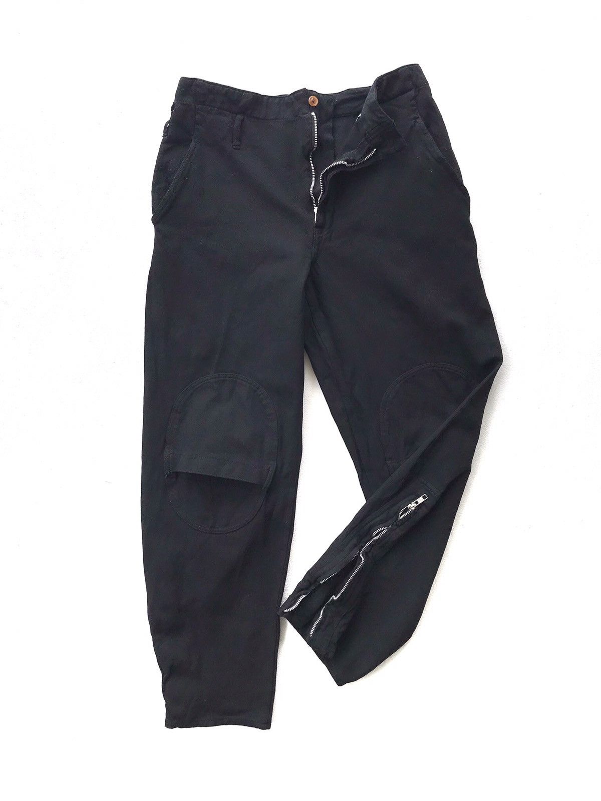Comme des Garcons Homme Plus Archive CDGH Plus AD2010 Black Zipper Parachutes Pant Size US 30 / EU 46 - 1 Thumbnail