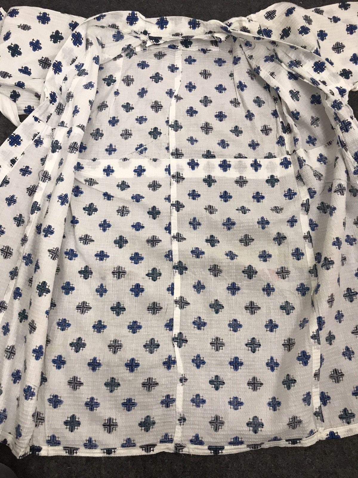 Japanese Brand Kimono Noragi Hanten Jinbei i876 Size XS / US 0-2 / IT 36-38 - 3 Thumbnail