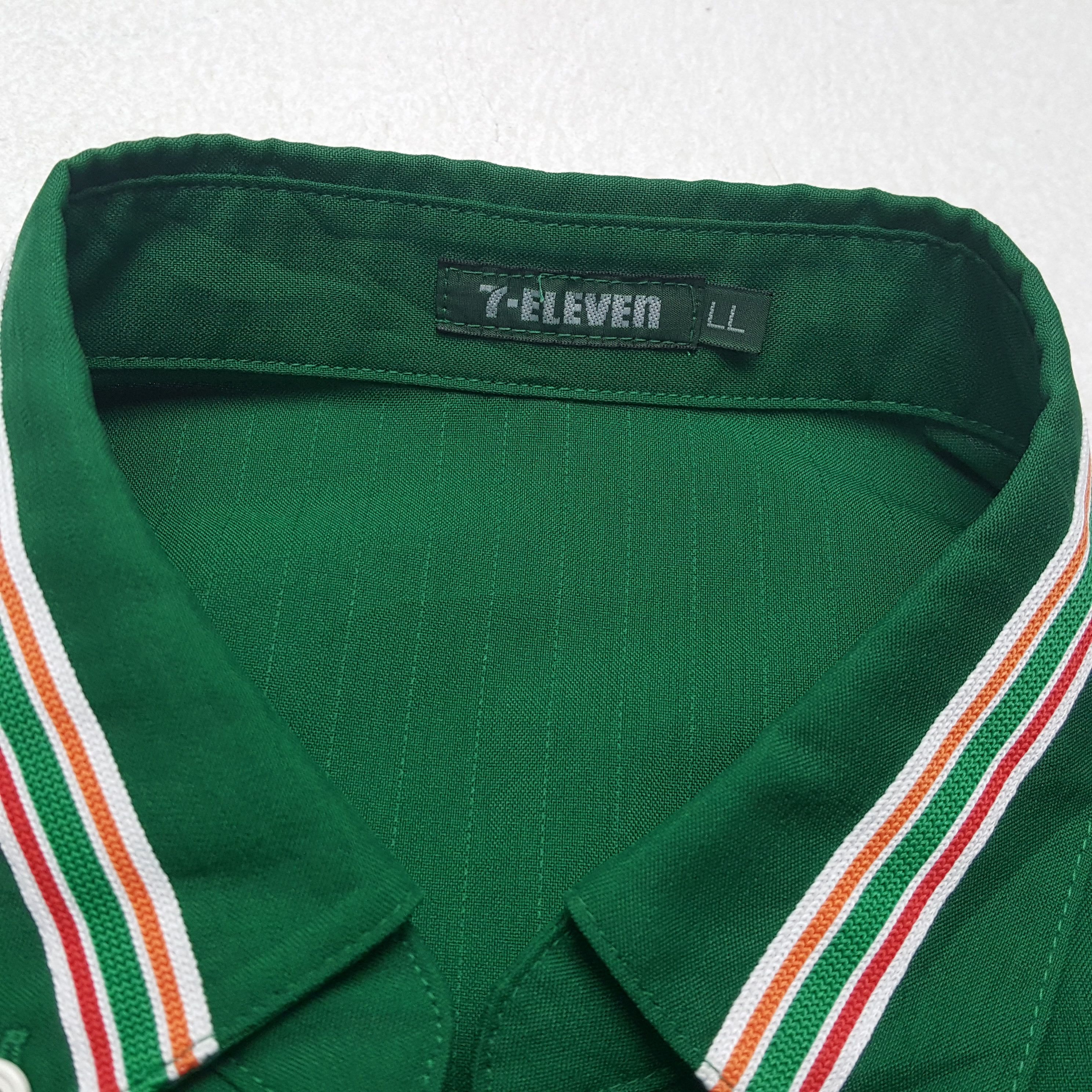 Japanese Brand × Vintage Vintage 7 ELEVEn Japanese Uniform Workers Shirt Jacket Size US L / EU 52-54 / 3 - 9 Thumbnail