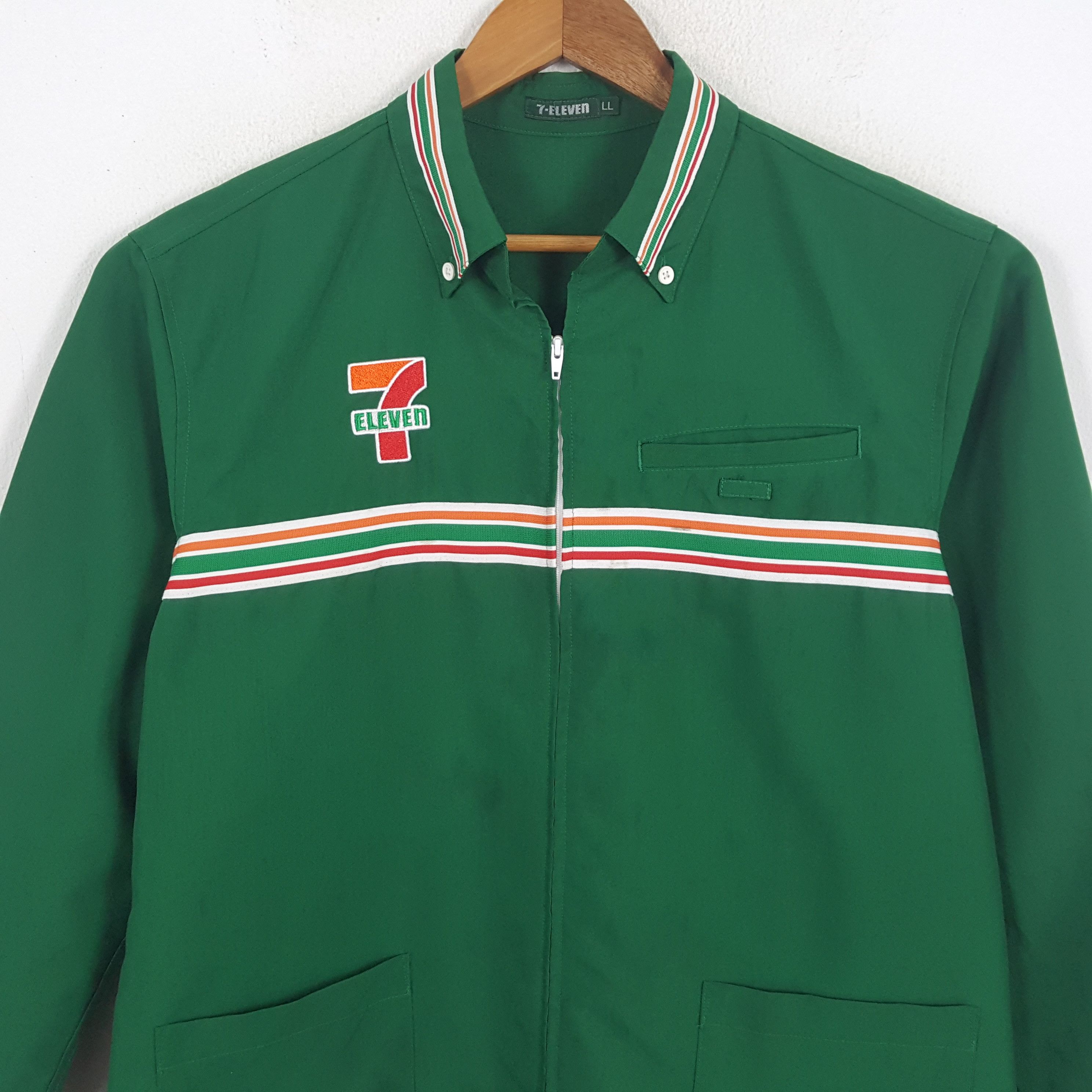 Japanese Brand × Vintage Vintage 7 ELEVEn Japanese Uniform Workers Shirt Jacket Size US L / EU 52-54 / 3 - 2 Thumbnail